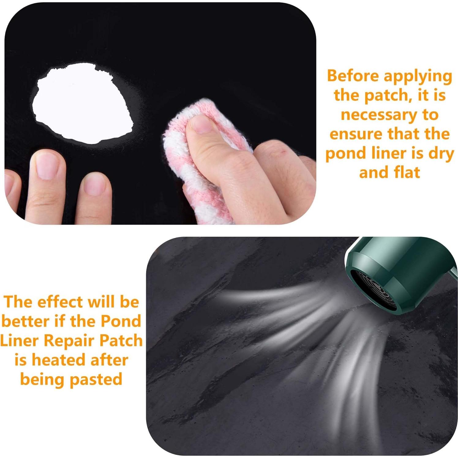 Parche de Reparación Adnee EPDM 20.32x20.32cm 2 Pcs