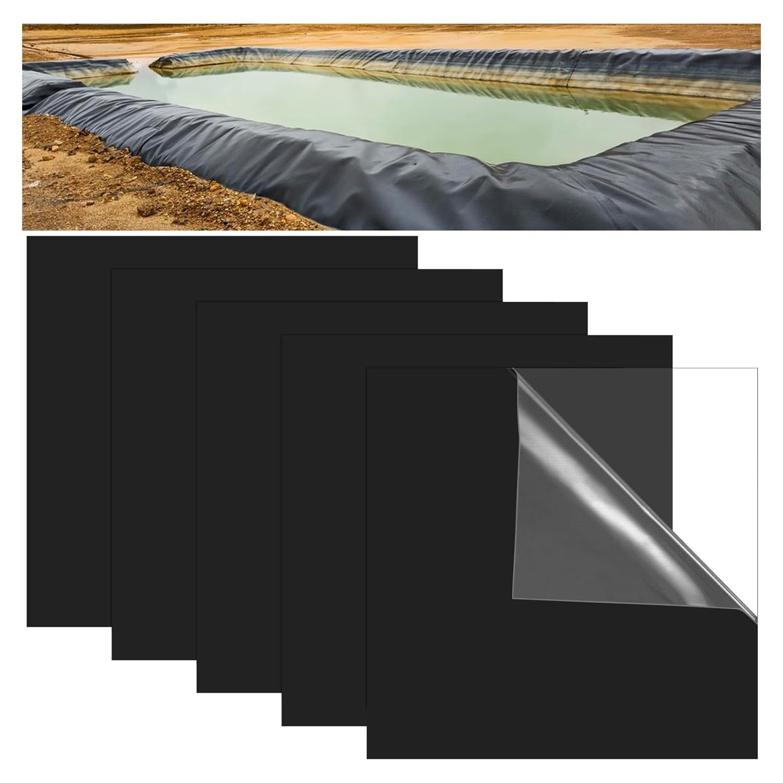 Kit de Reparación de Liner de Estanque EPDM 5 Pcs 20.32 cm