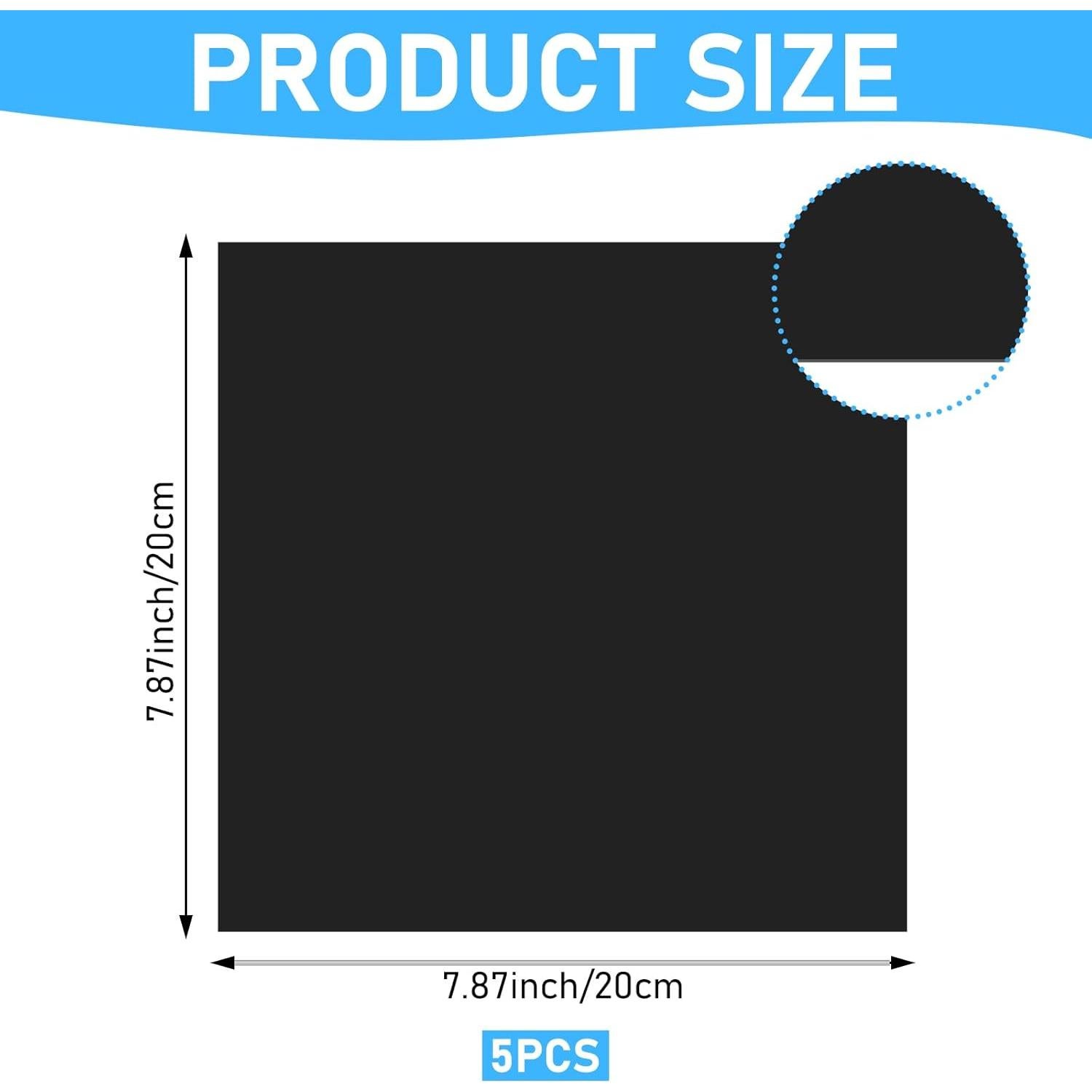Kit de Reparación de Liner de Estanque EPDM 5 Pcs 20.32 cm