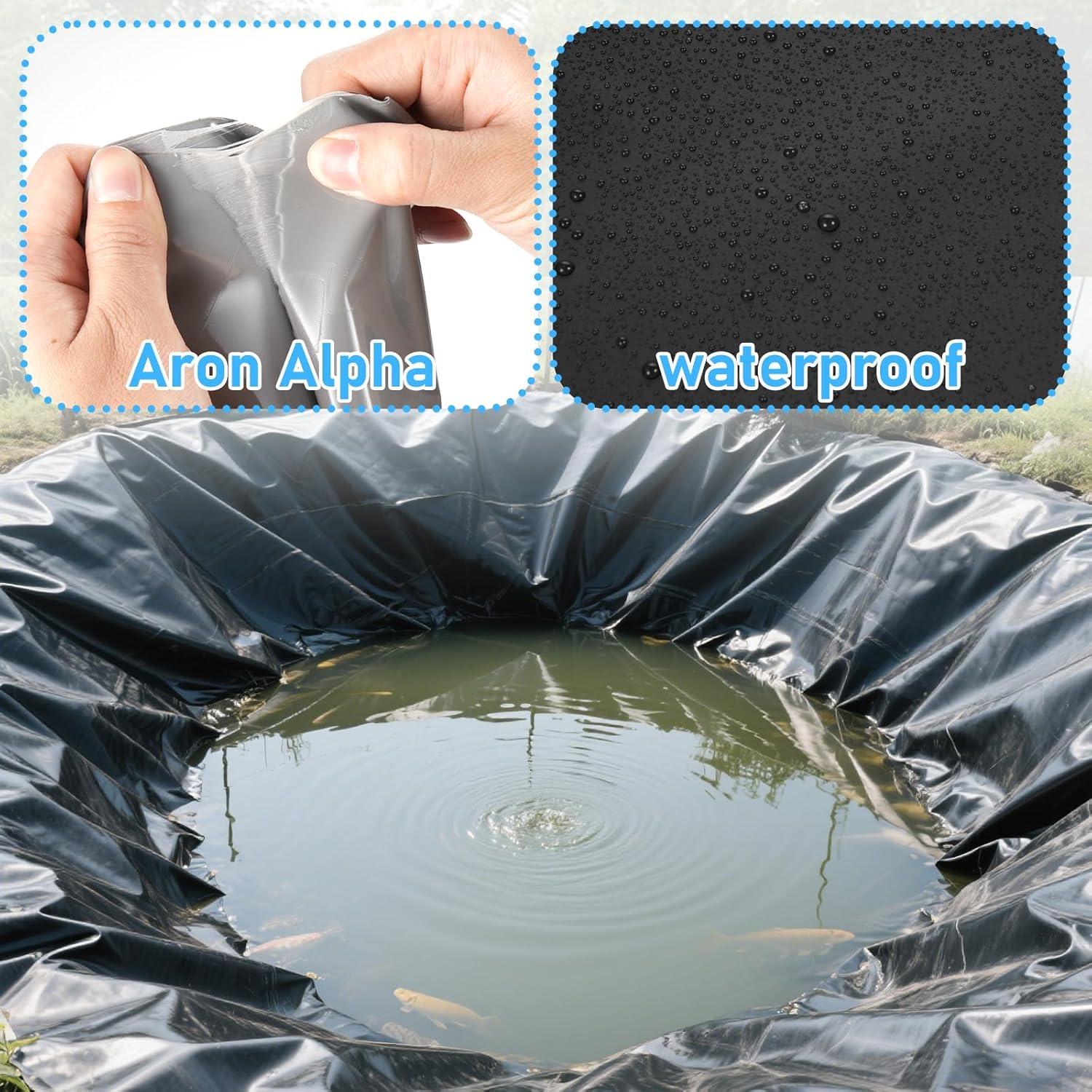 Kit de Reparación de Liner de Estanque EPDM 5 Pcs 20.32 cm