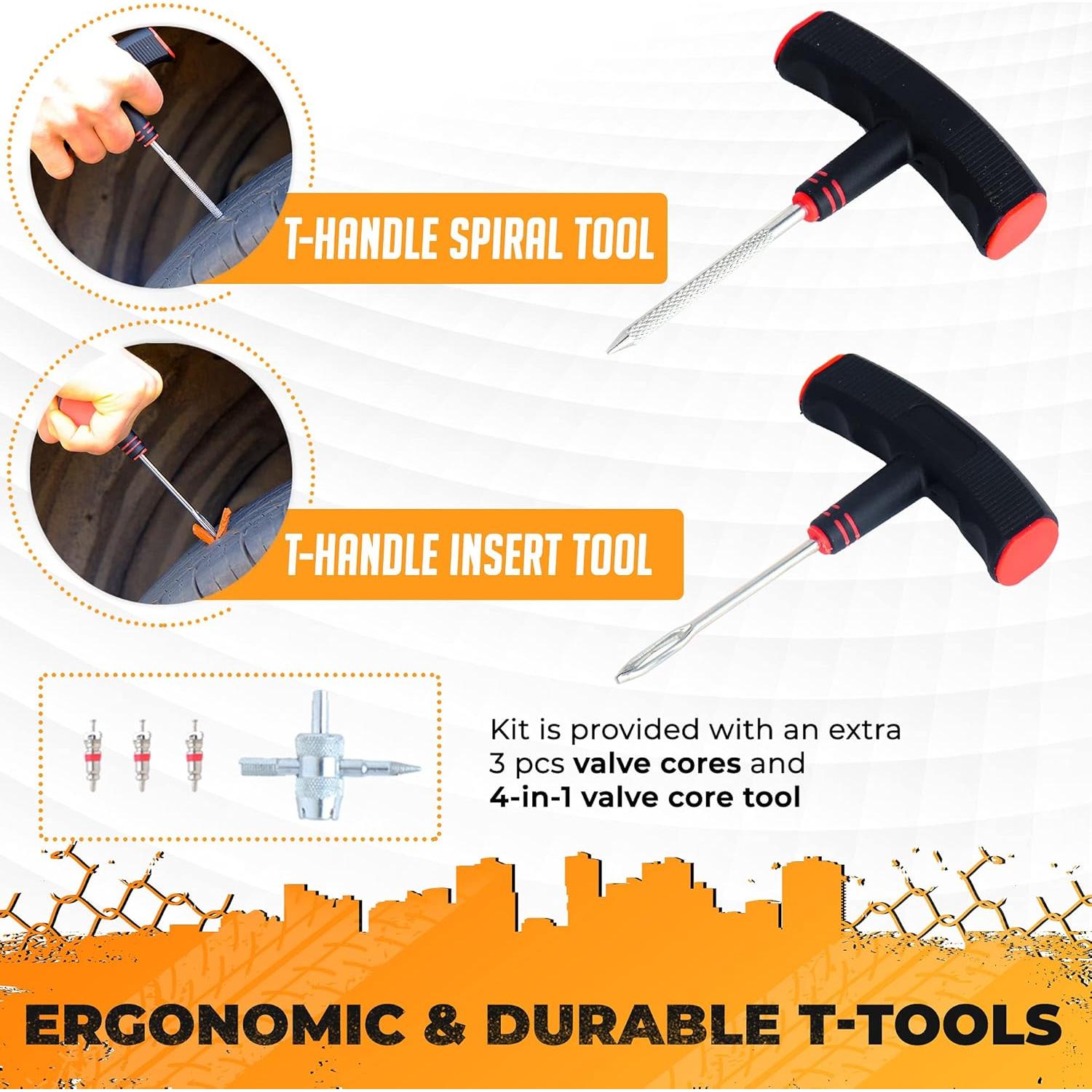 Kit de Reparación de Neumáticos Vehiclex - Compacto y Esencial