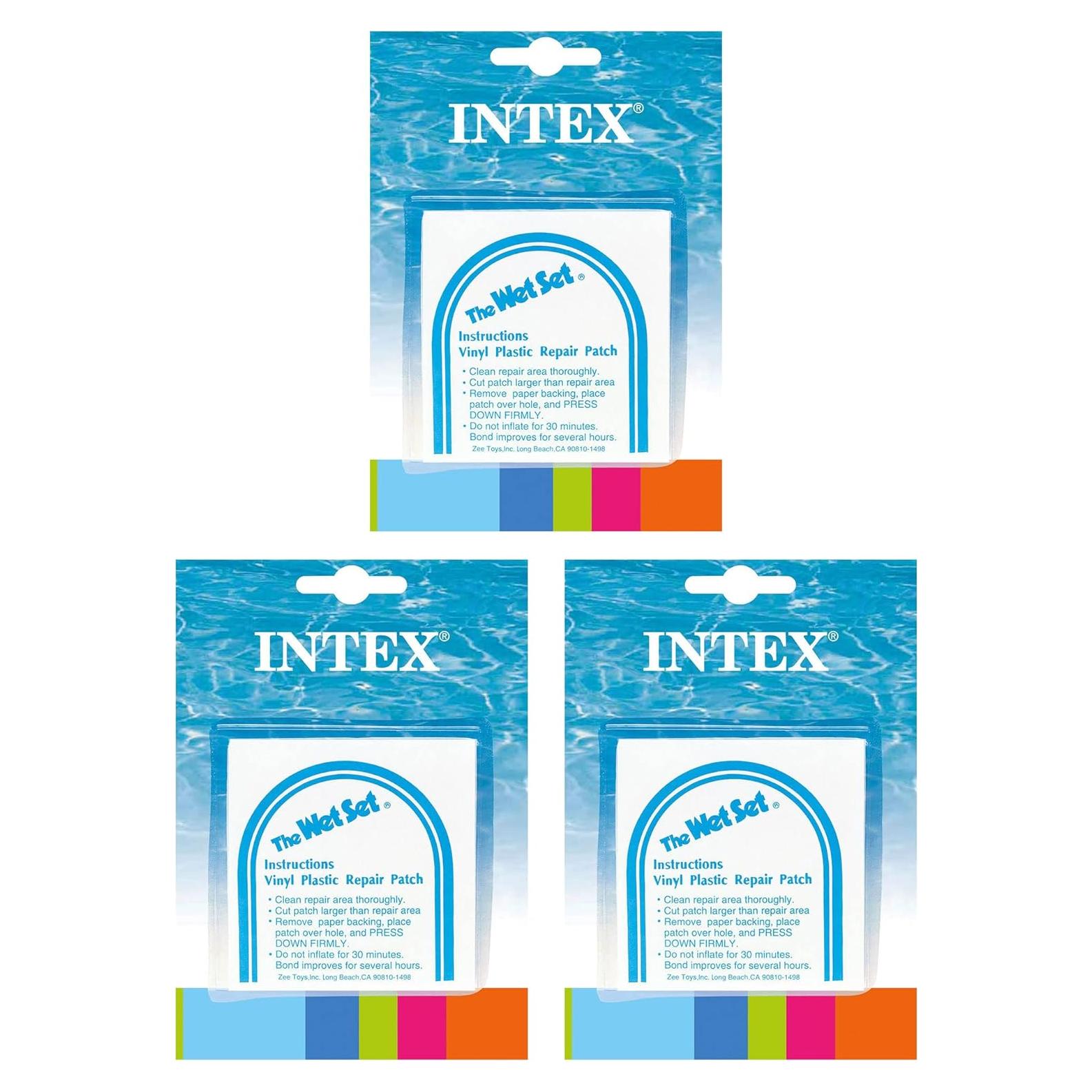 Parche de Reparación de Vinilo INTEX Wet Set 18 Piezas