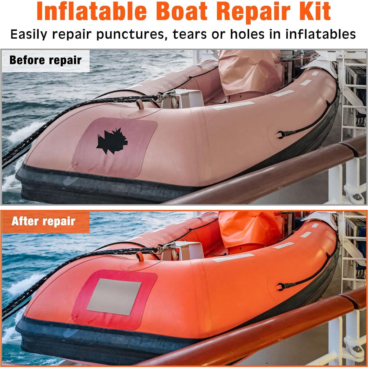 Kit de Reparación de Bote Inflable Gejoy MK4225 - 21 Piezas
