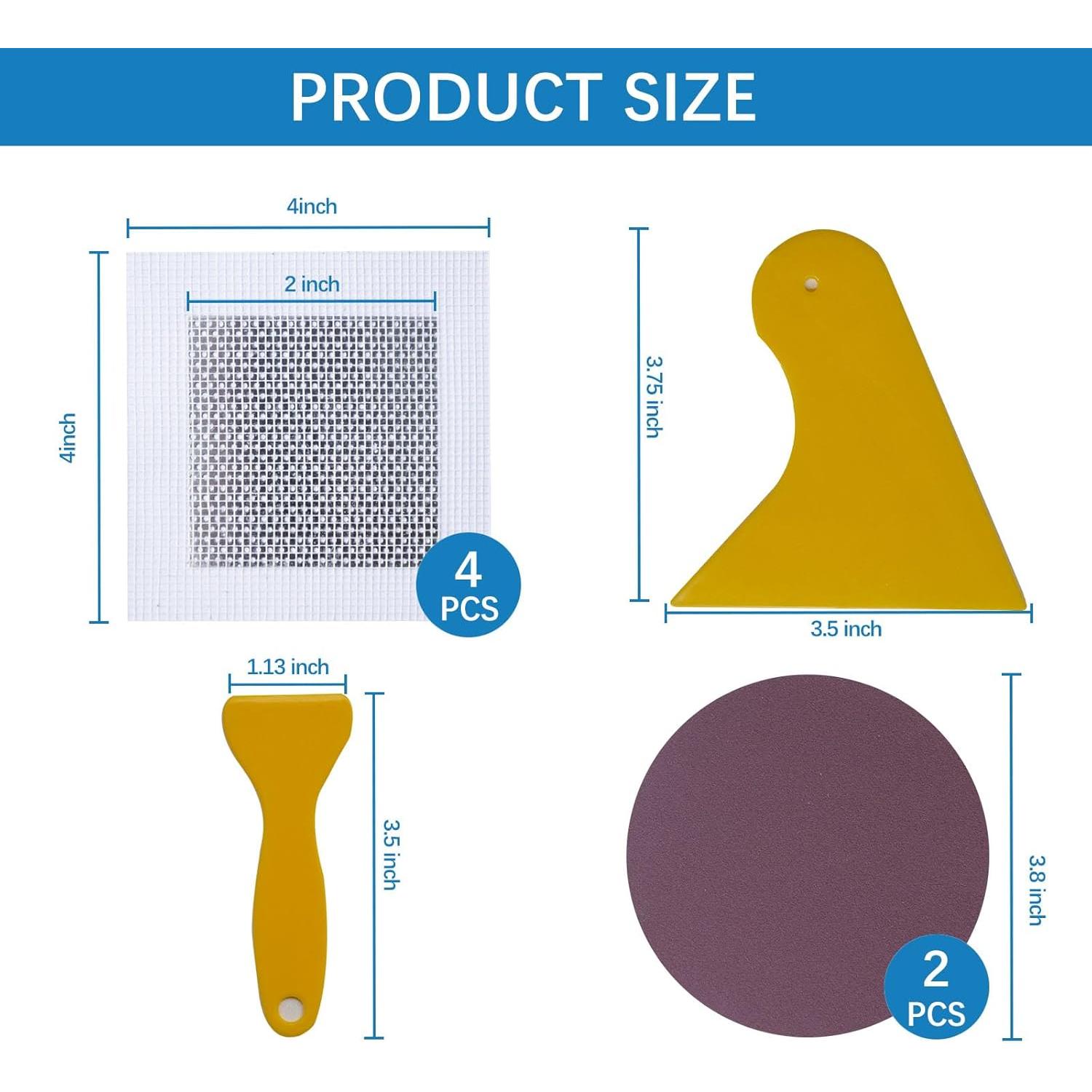 Kit de Reparación de Drywall HOMMEE 240g Masilla y Parche 5.08cm