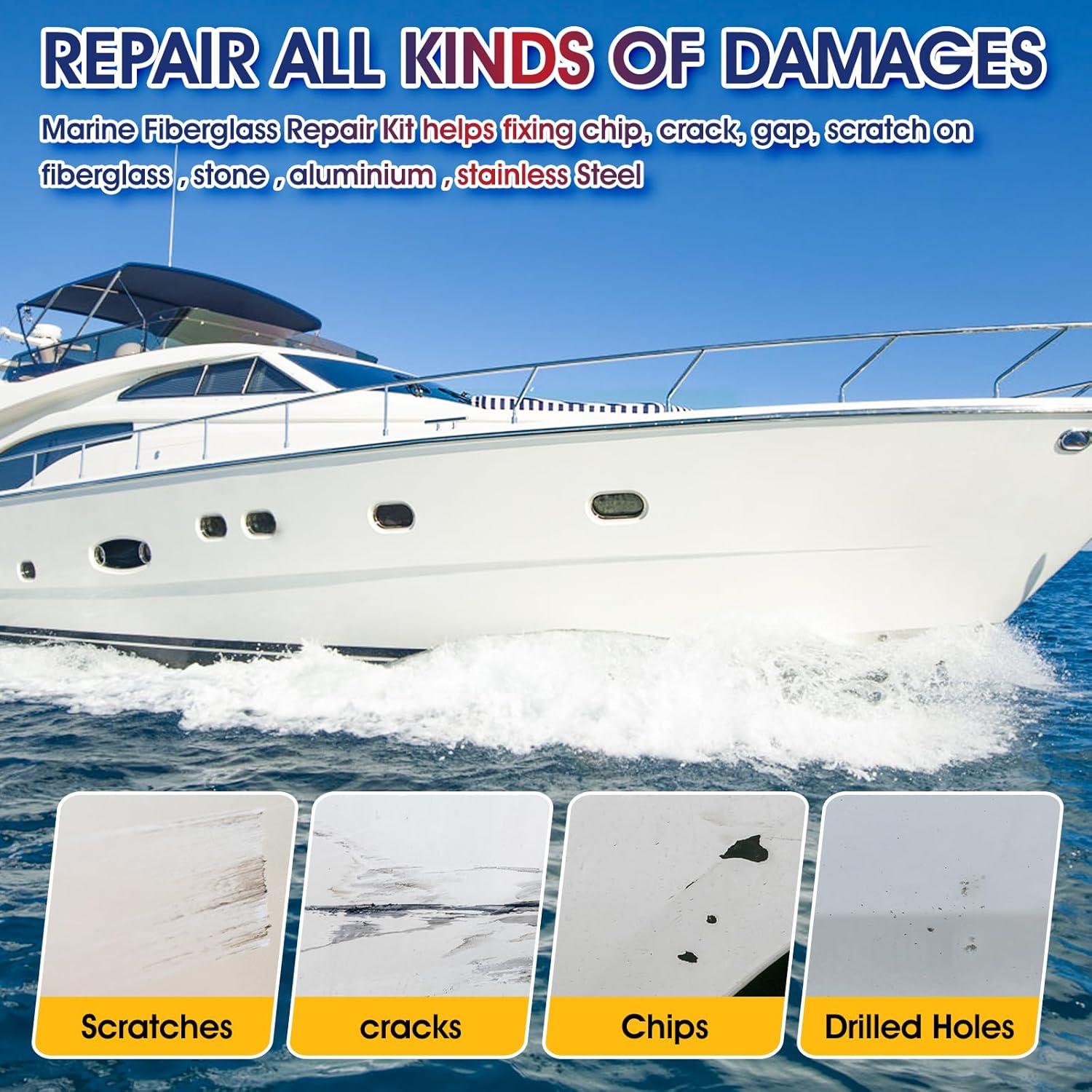 Kit de Reparación de Fibra de Vidrio Quadence para Barcos 150g