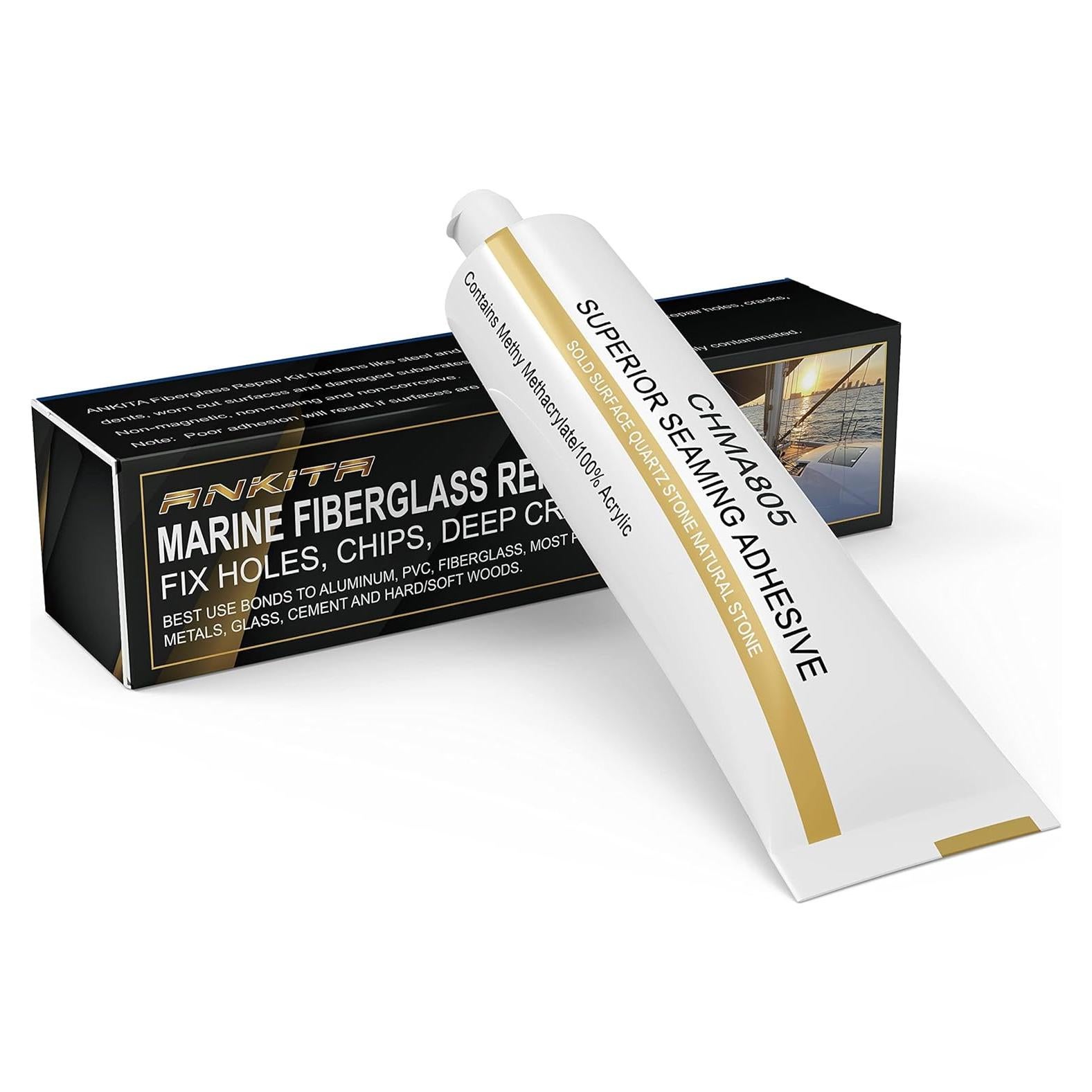 Kit de Reparación de Gel Coat para Barcos Ankita - Epóxico Blanco