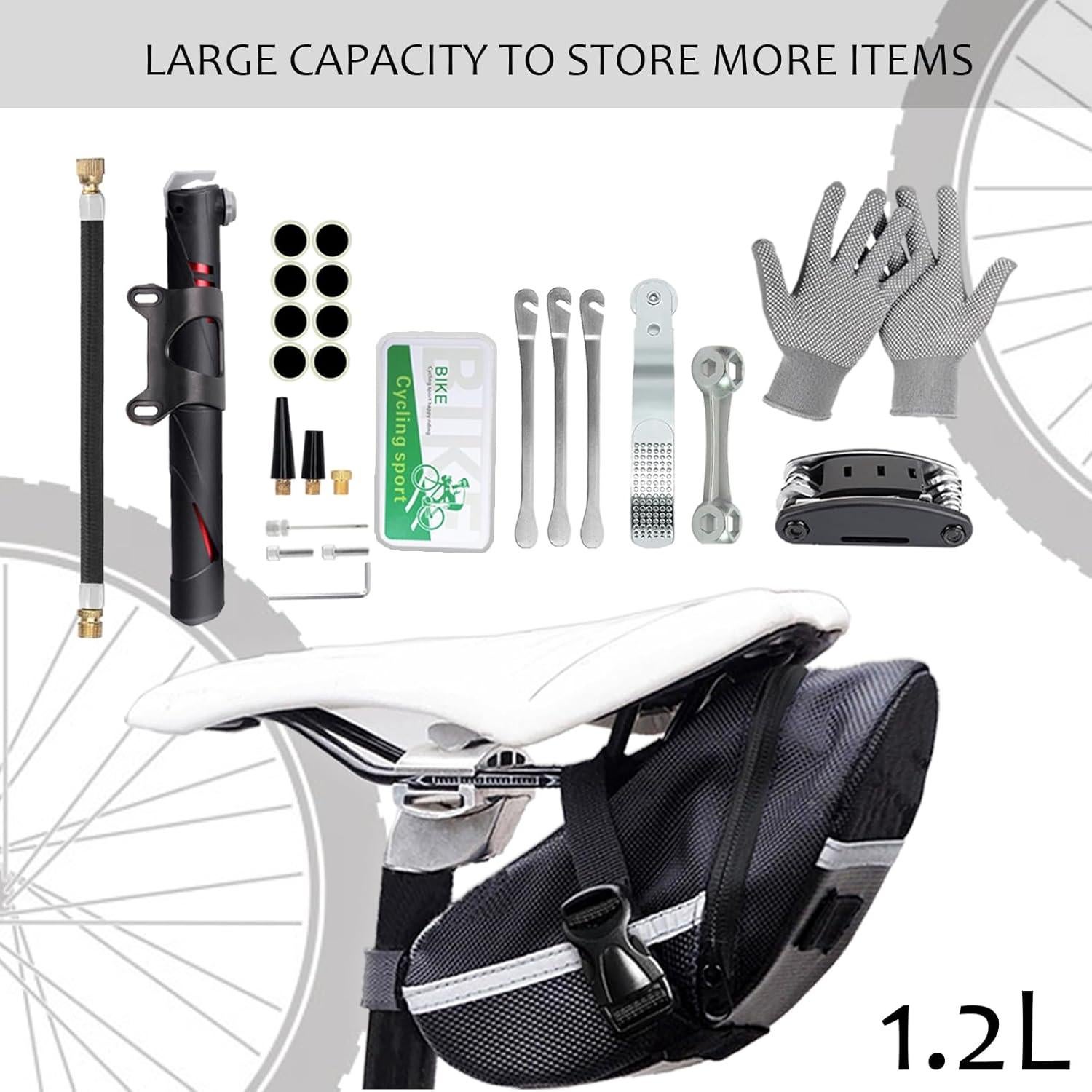 Kit de Reparación de Neumáticos de Bicicleta DERERSTE U-BTRTK