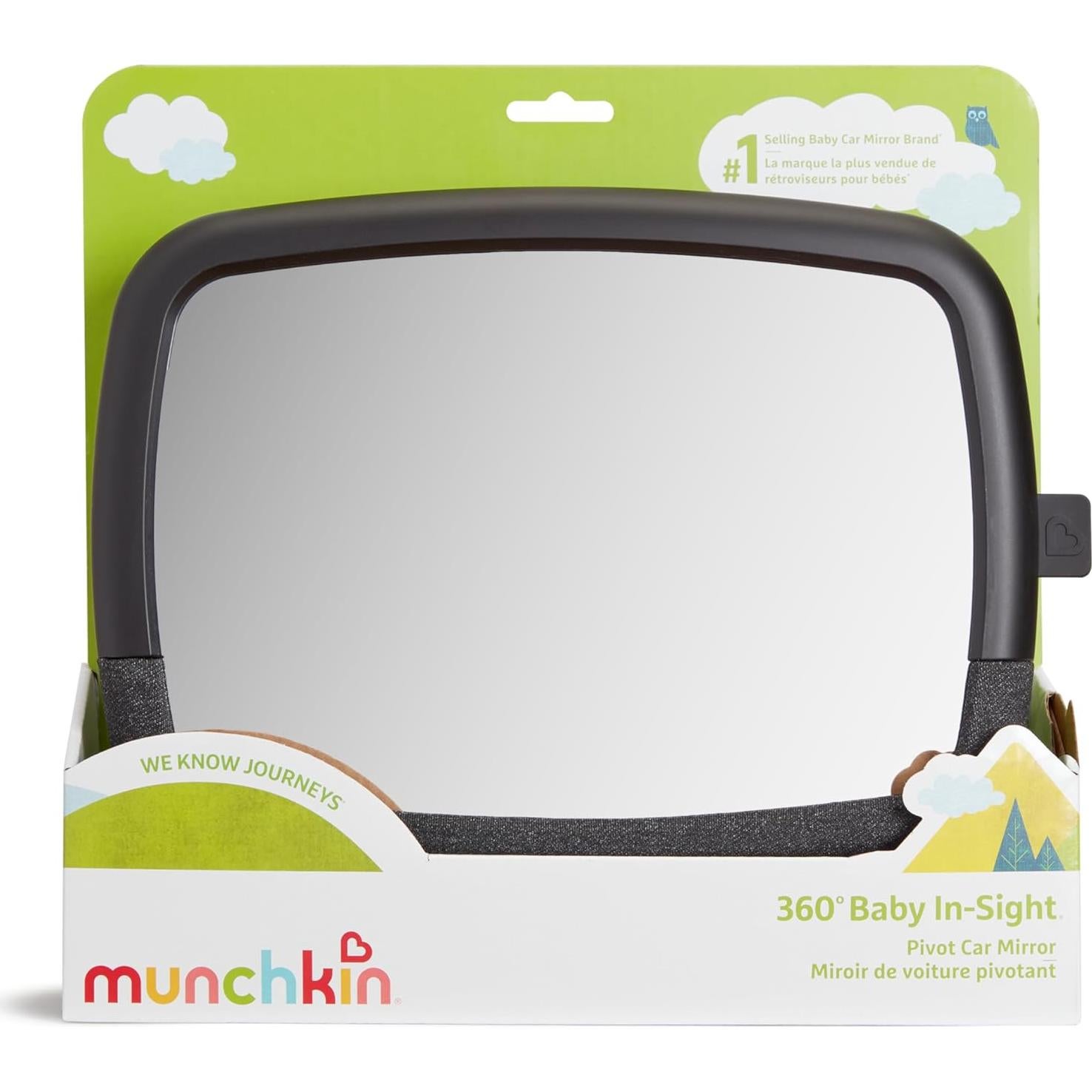 Espejo para Bebé Munchkin Baby In-Sight 360 Ajustable Negro