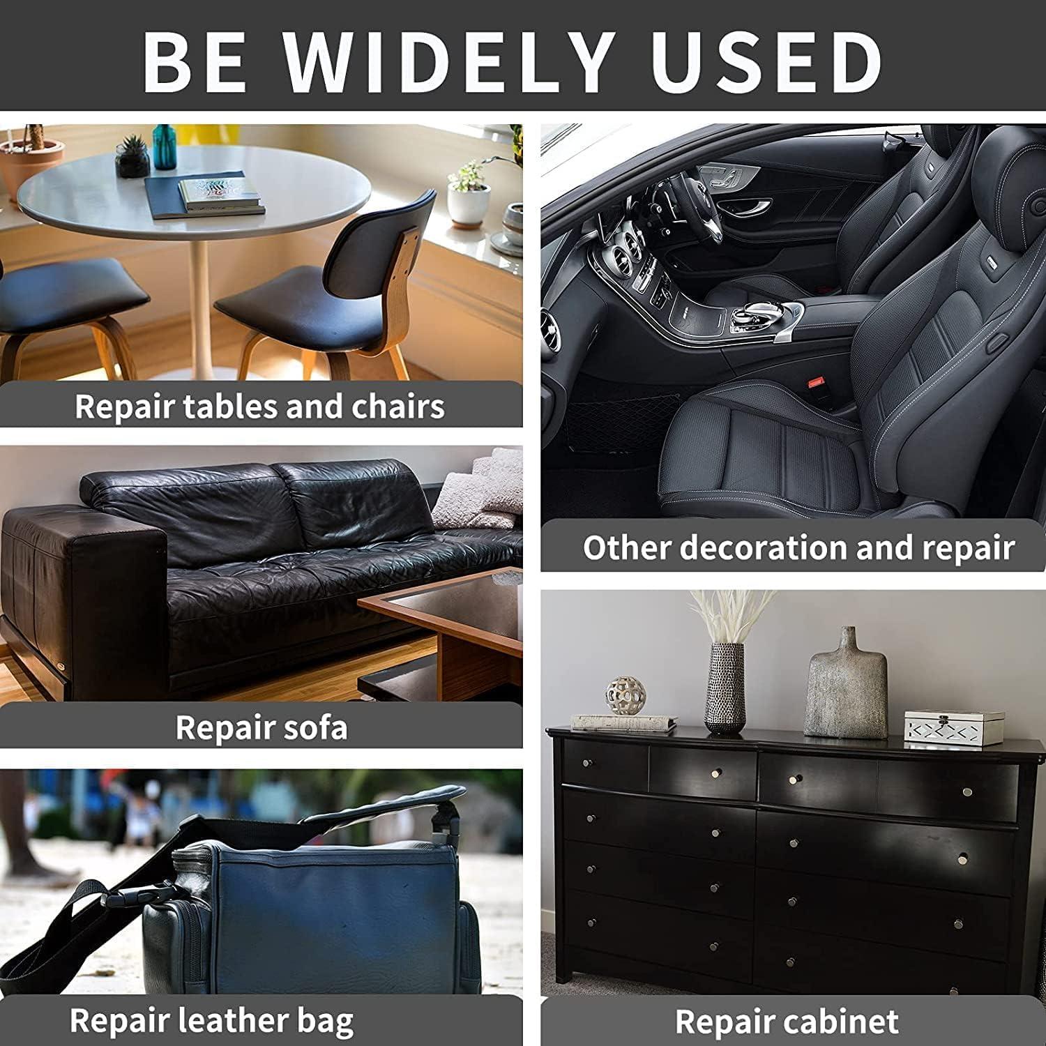 Parche de Reparación de Cuero Autoadhesivo Lifeshoon 8.9x200.7cm Negro