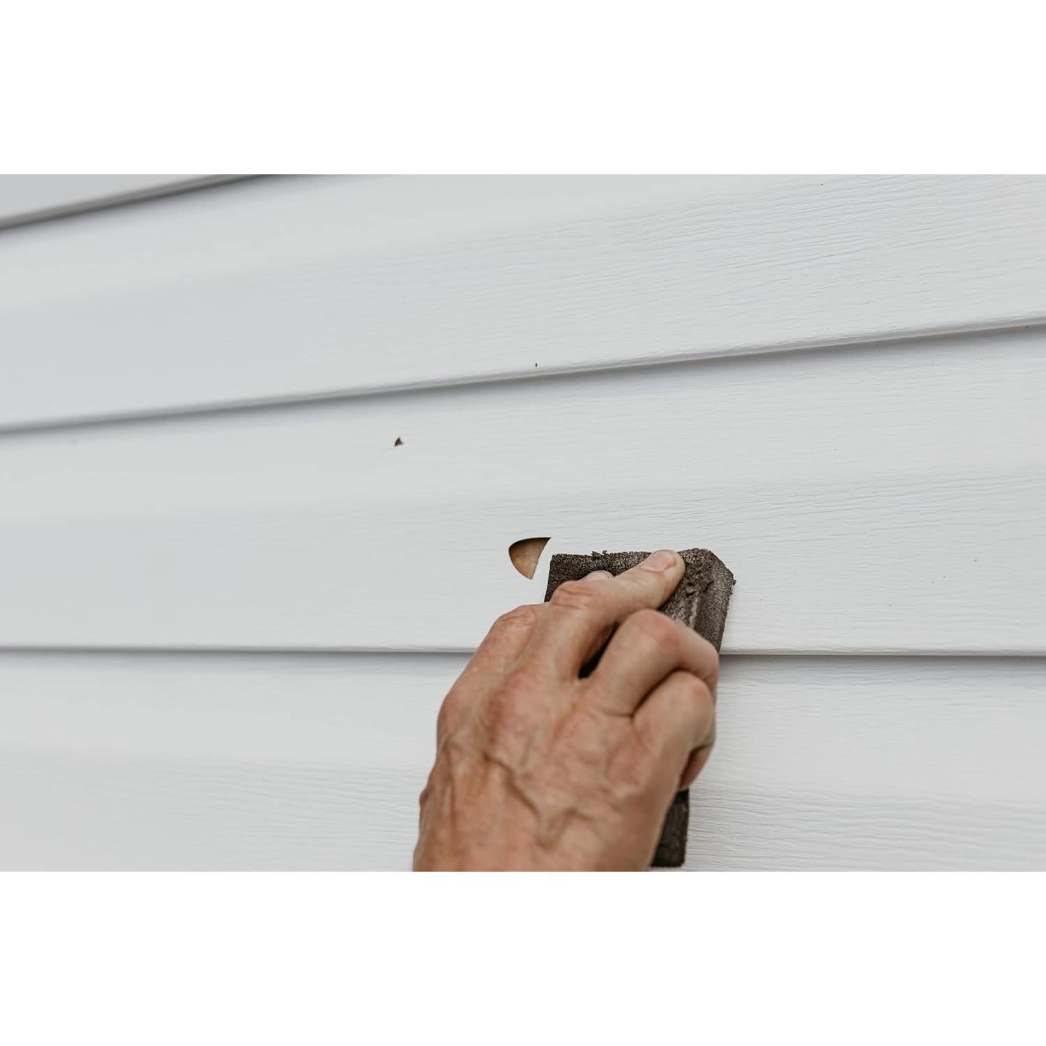 Kit de Reparación de Vinilo Mendyl - 2 Parche Autoadhesivo Blanco