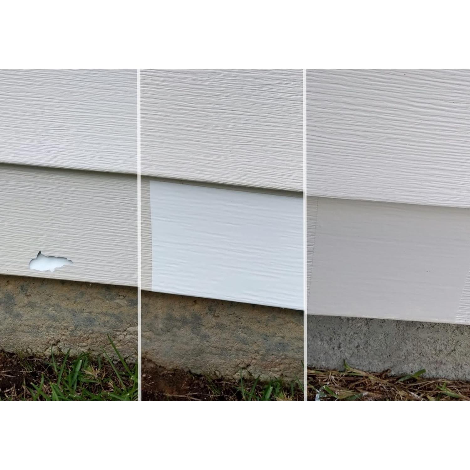 Kit de Reparación de Vinilo Mendyl - 2 Parche Autoadhesivo Blanco