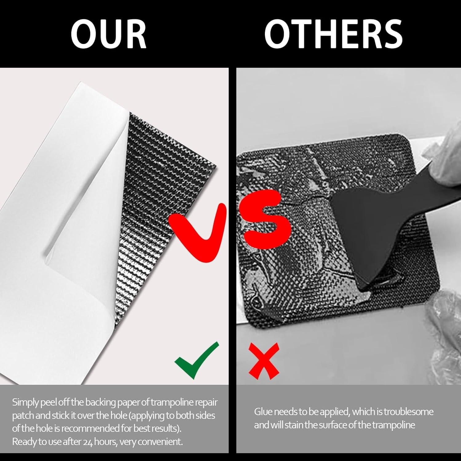 Kit de Parche Autoadhesivo Bezant para Trampolín - 3 Piezas