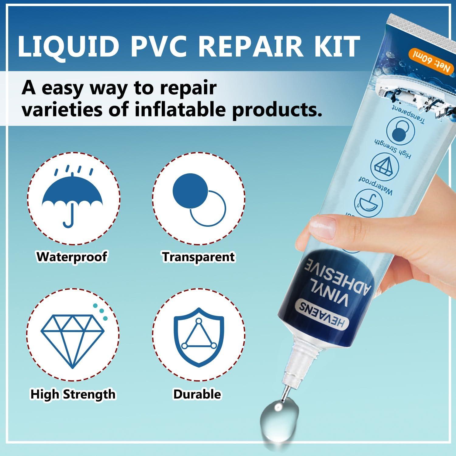 Kit de Reparación de Parche Inflable Hevaens 60ml Vinilo