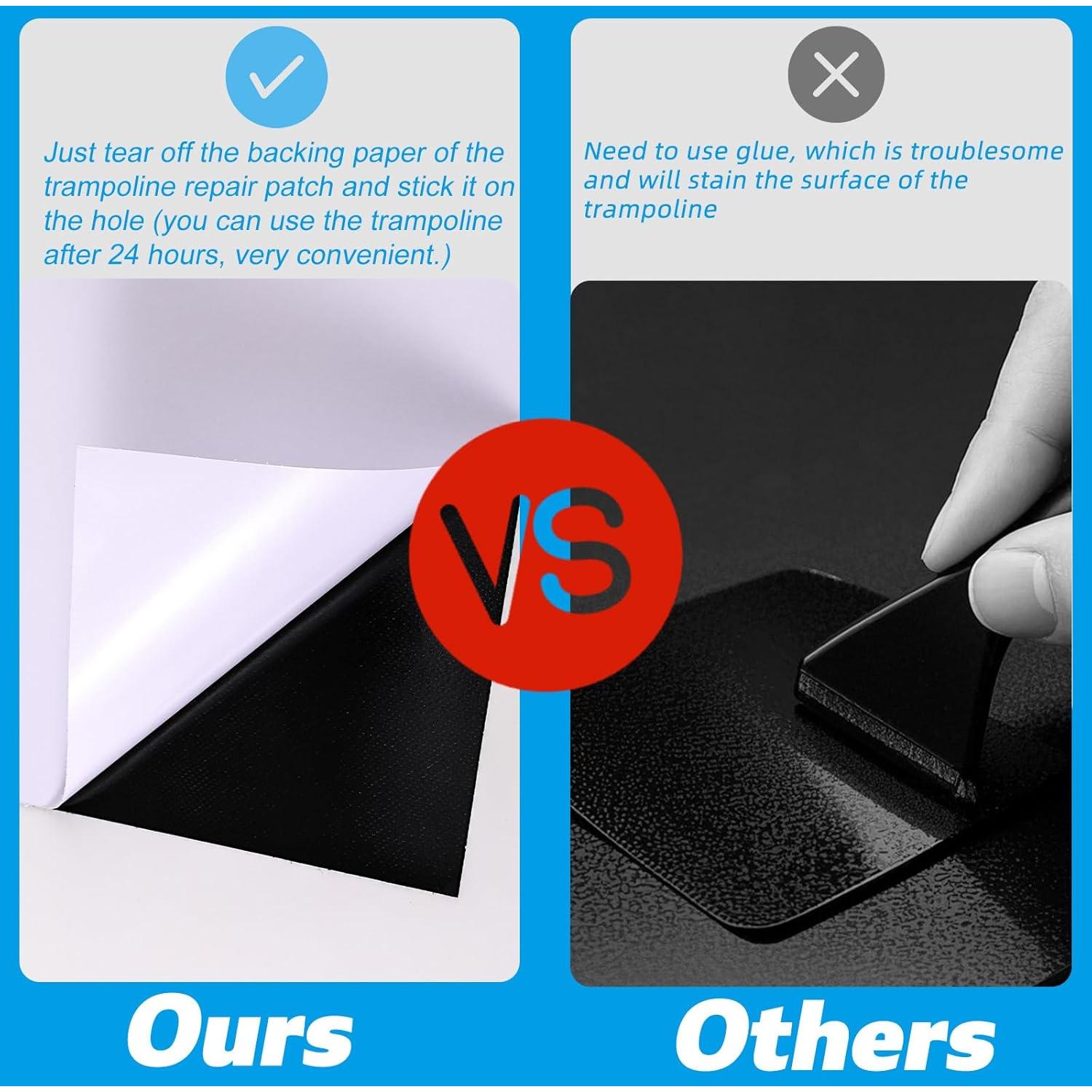 Kit de Reparación de Parches Autoadhesivos Lyreh para Trampolín