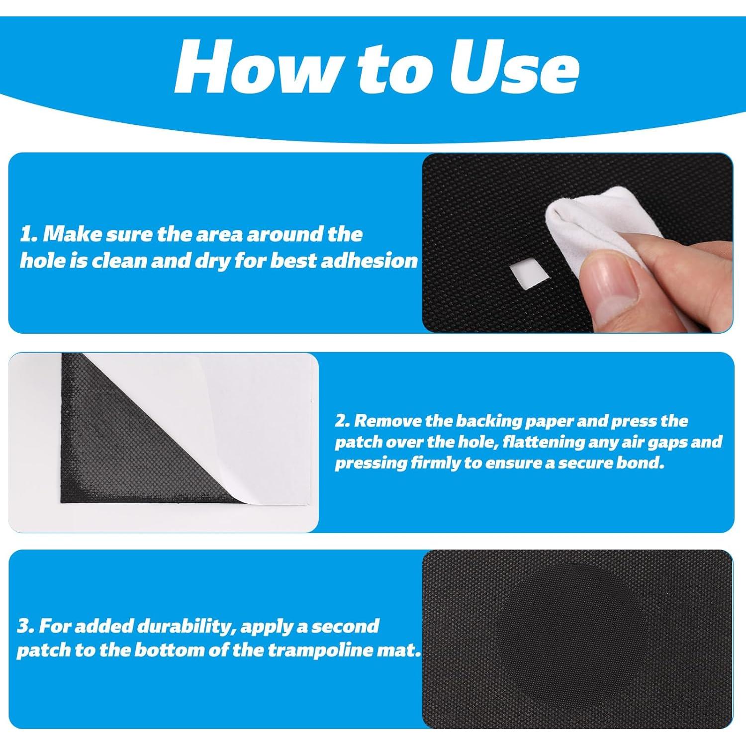 Kit de Reparación de Parches Autoadhesivos Lyreh para Trampolín