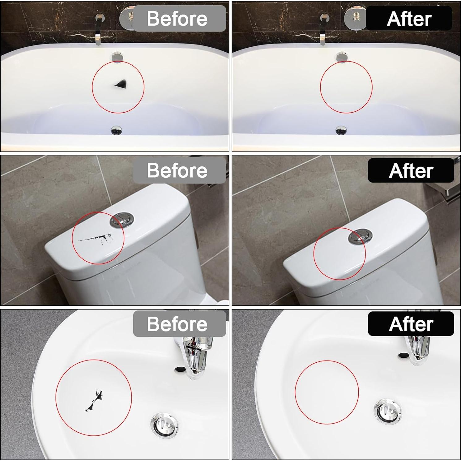 Kit de Reparación de Azulejos y Porcelana LANBOKIT 104g