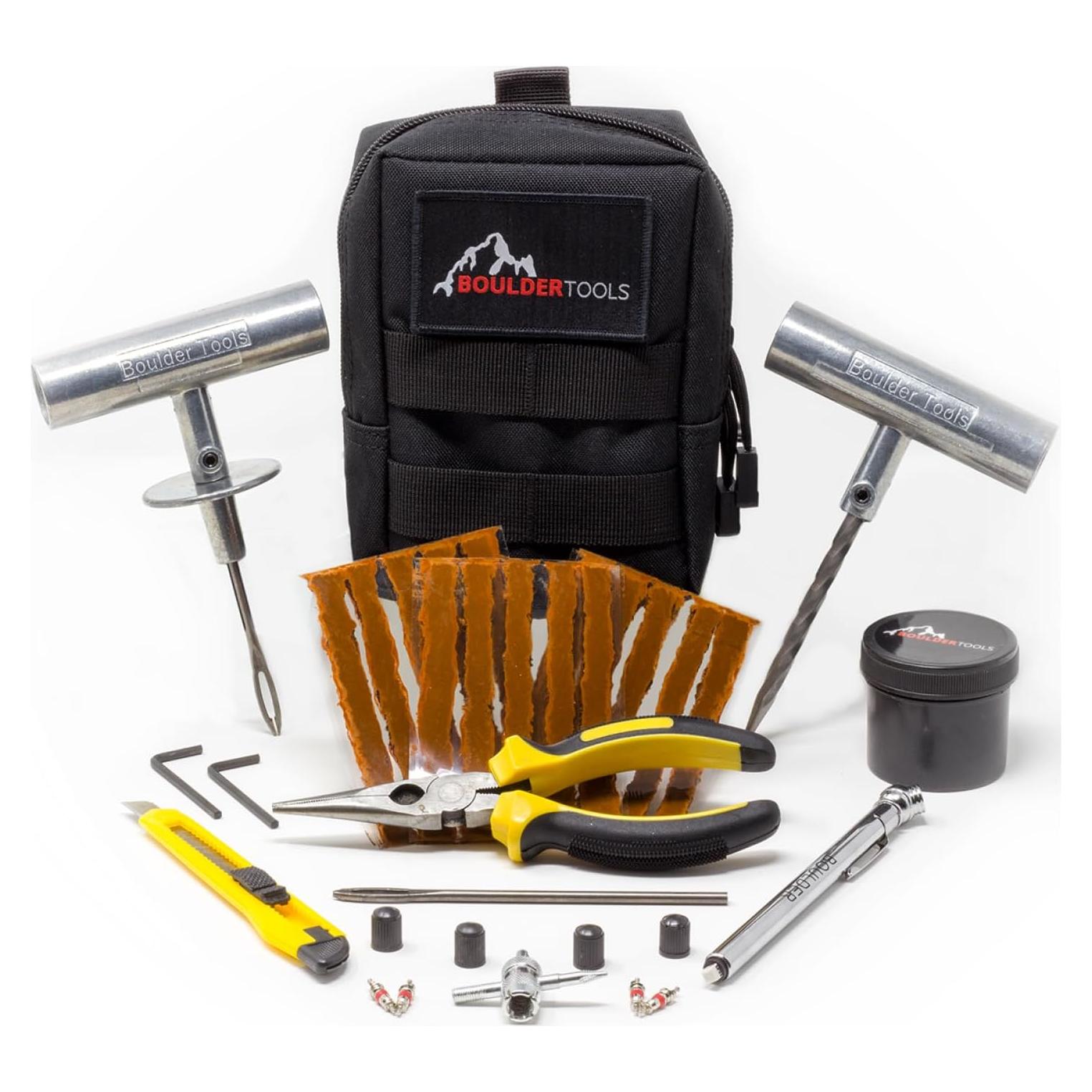 Kit de Reparación de Neumáticos Boulder Tools A095 Compacto