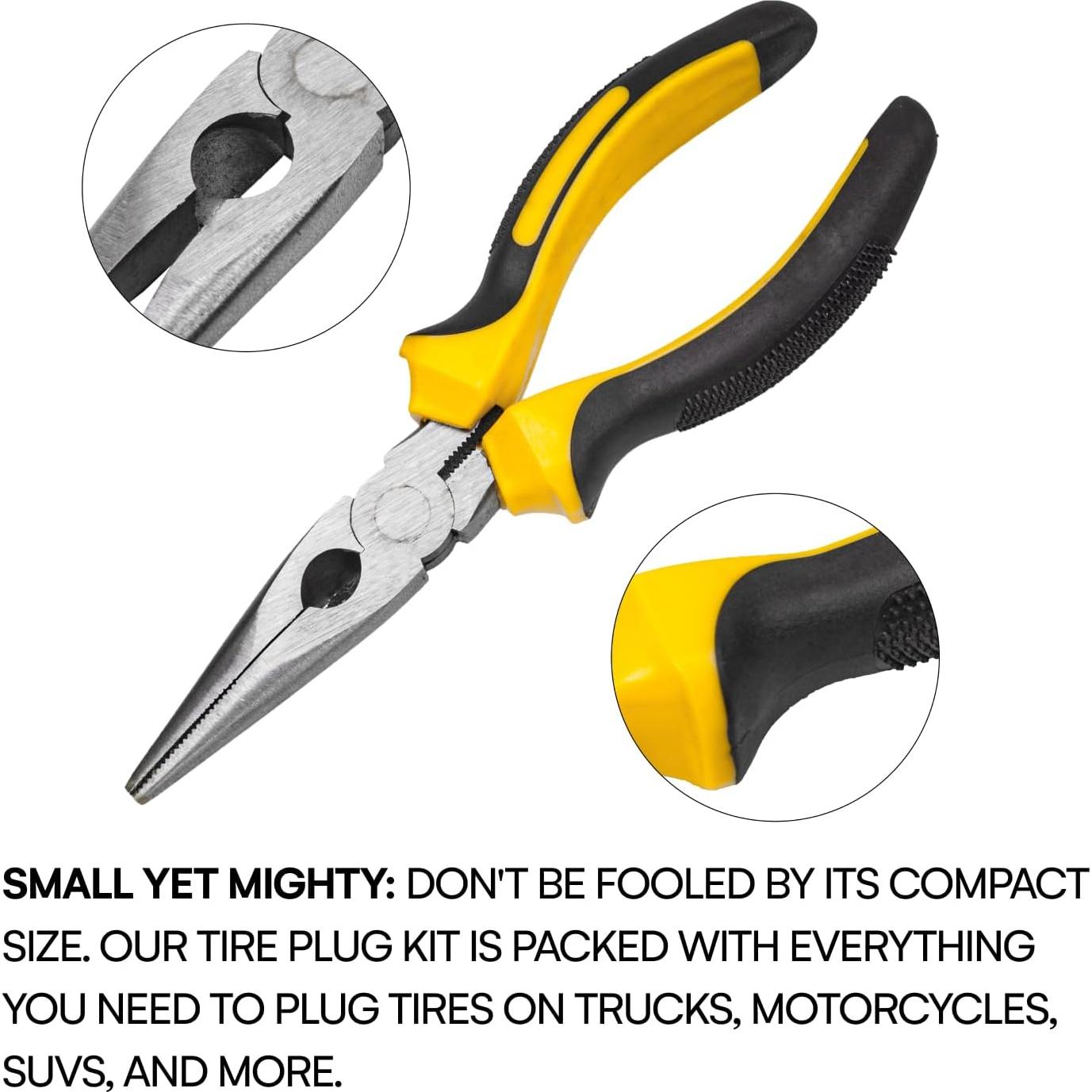 Kit de Reparación de Neumáticos Boulder Tools A095 Compacto