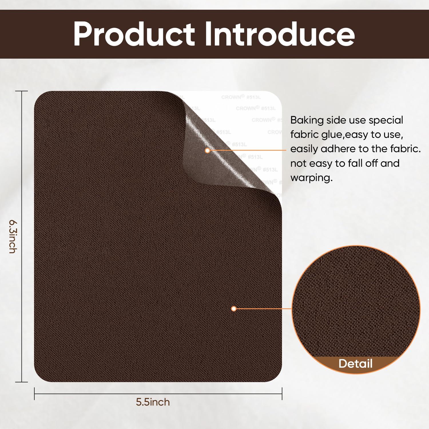Kit de Parche Autoadhesivo para Sofá TYJLII 6 Piezas Microfibra