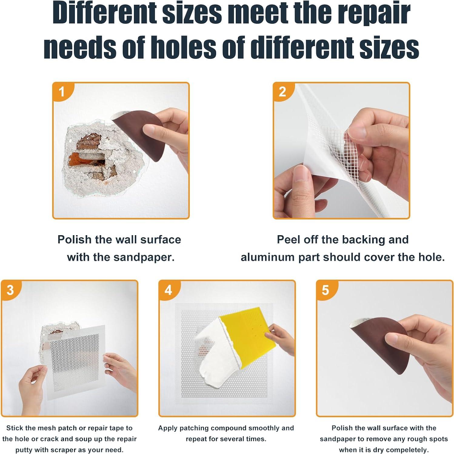 Kit de Reparación de Paneles de Yeso 8 Piezas Succulentlovers