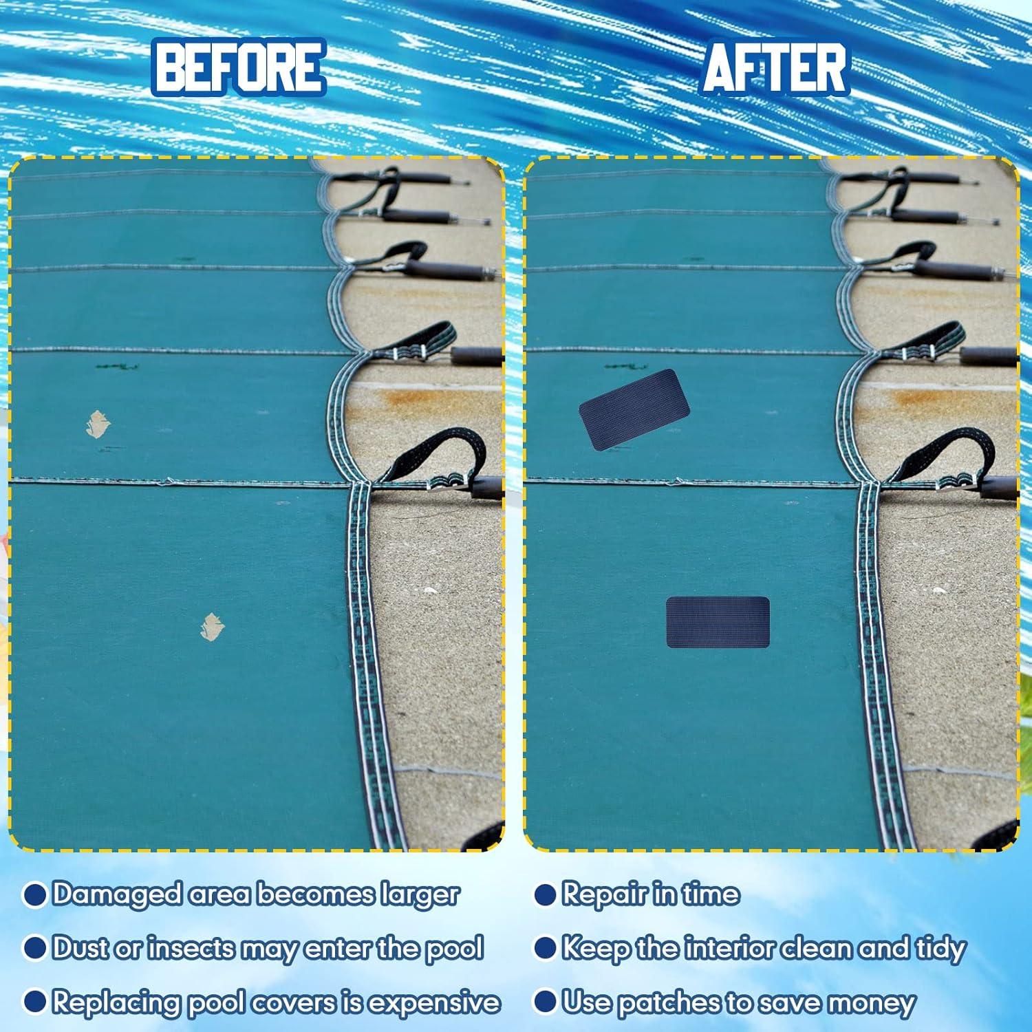 Kit de Parches Reparación Cubierta de Piscina Treela Azul 6 Piezas