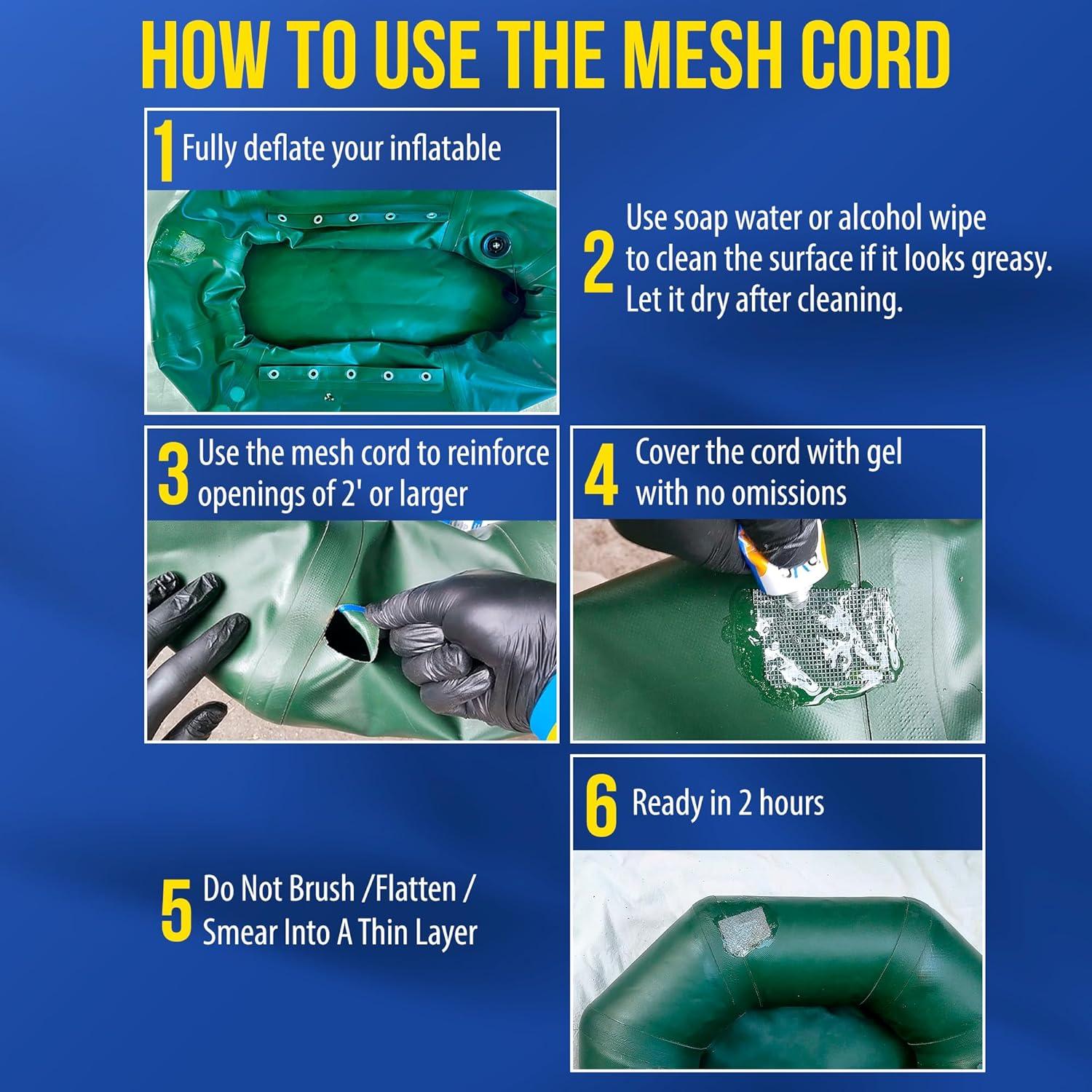 Kit de Reparación PVC Stitch 20ml para Colchones y Piscinas