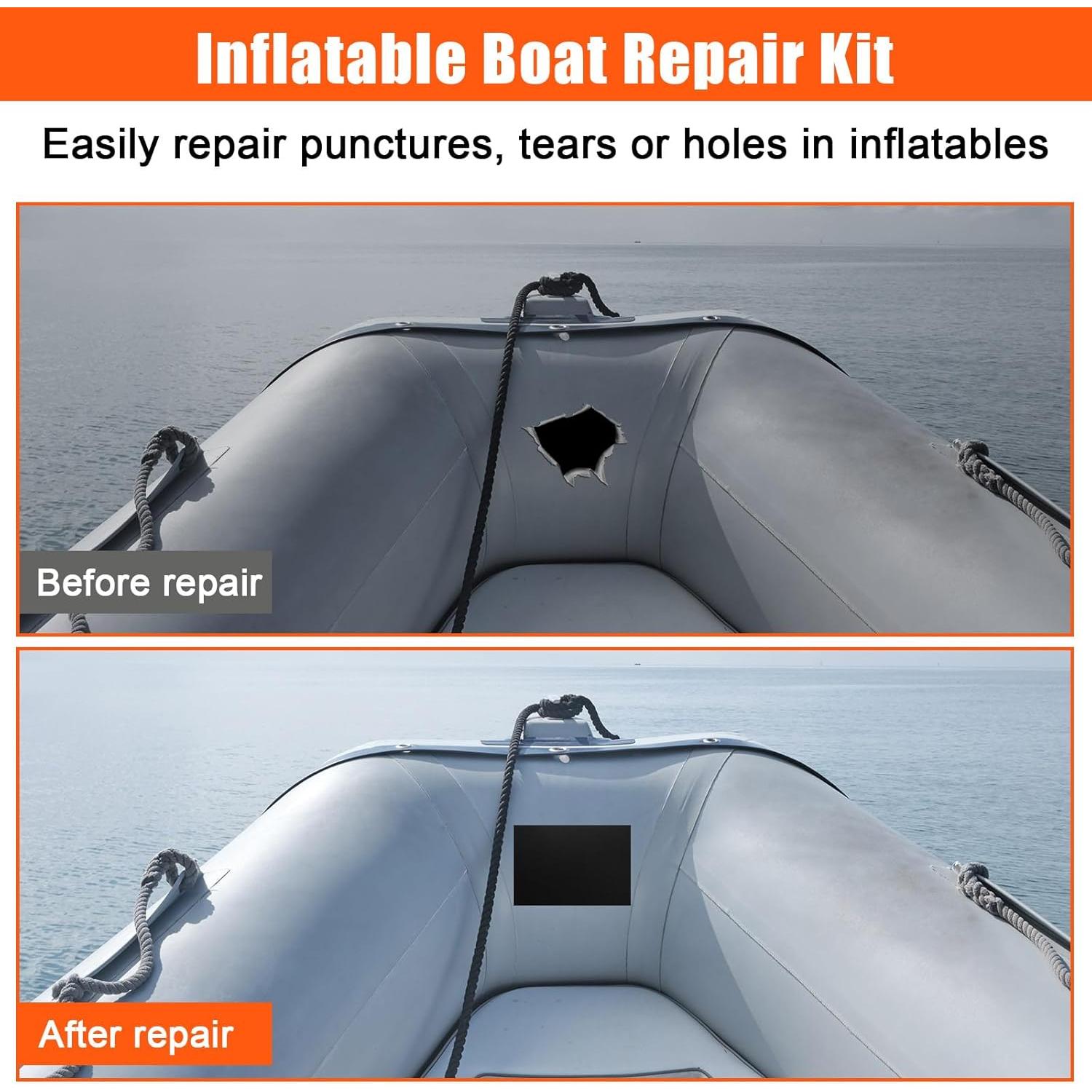Kit de Reparación de Bote Inflable Gejoy MK4237 - 11 Piezas