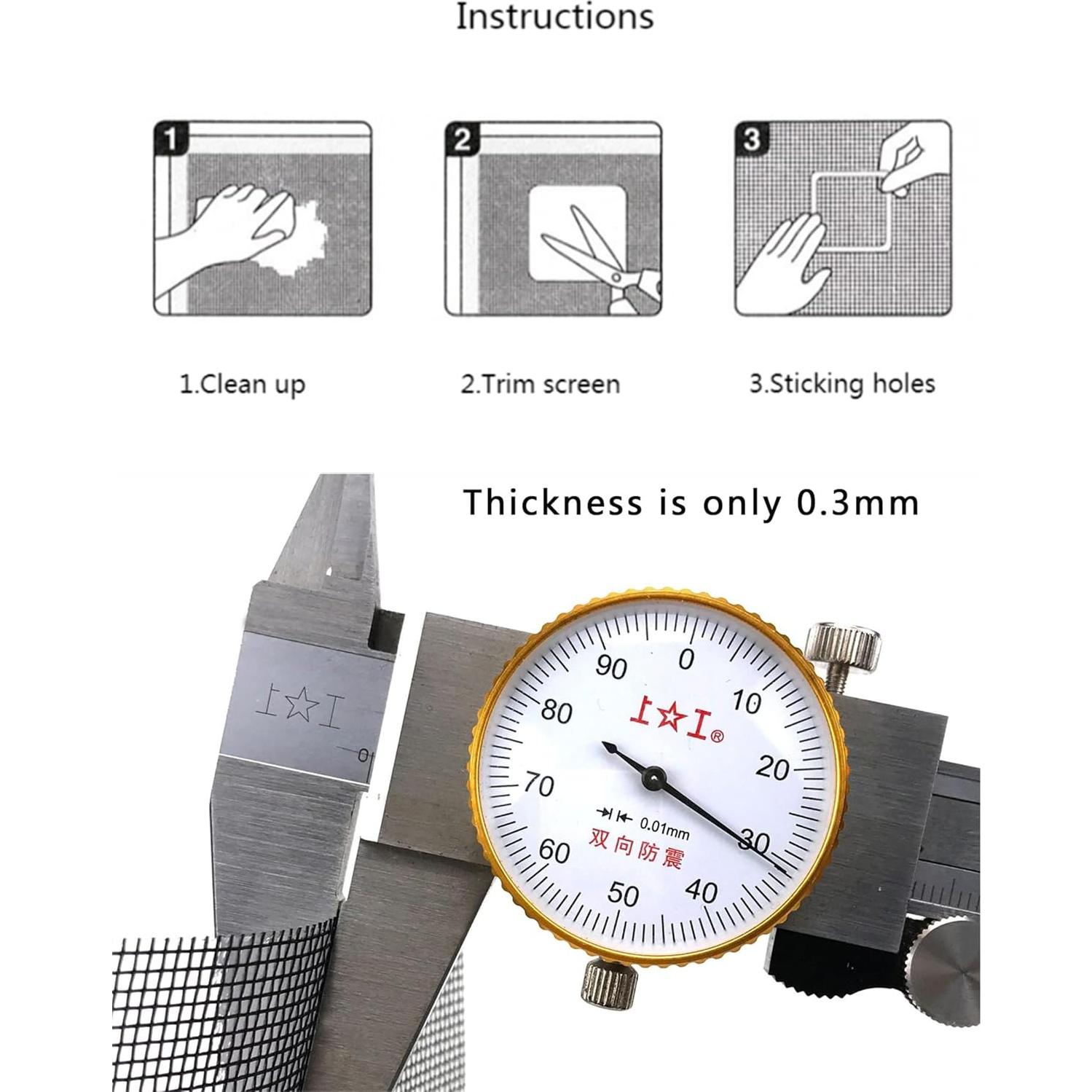 Kit de Reparación de Pantallas de Ventana FLYZZZ - 10 Piezas