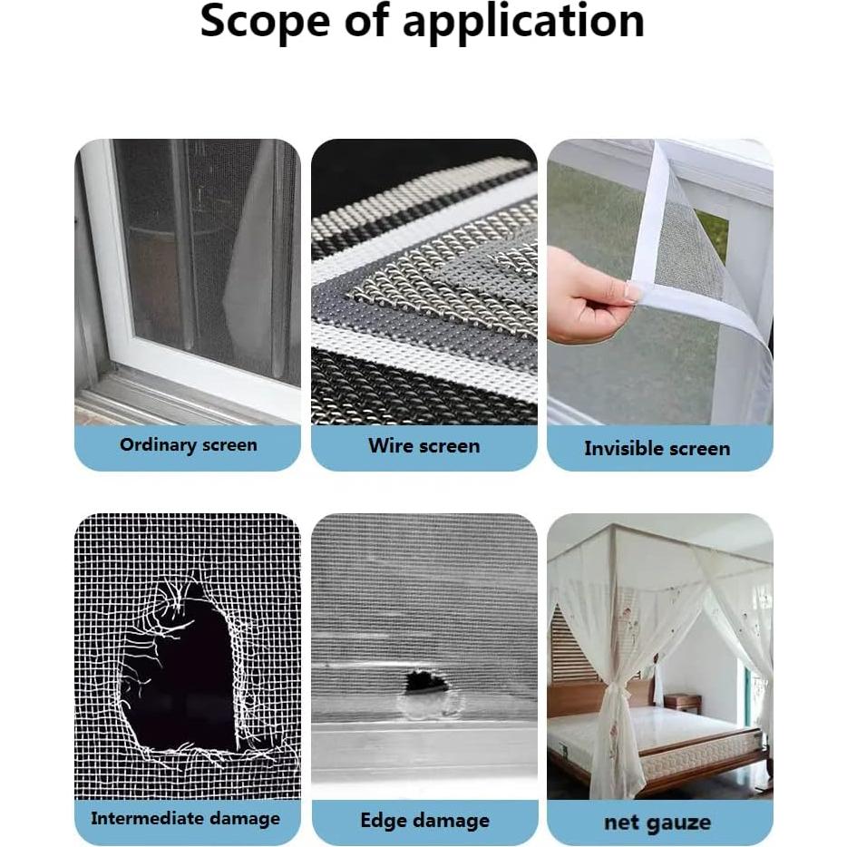 Kit de Reparación de Pantallas de Ventana FLYZZZ - 10 Piezas