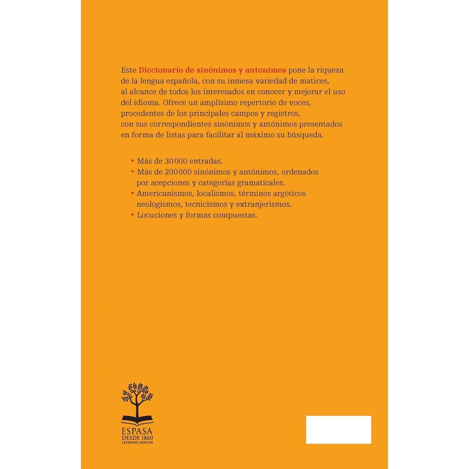 Diccionario de sinónimos y antónimos