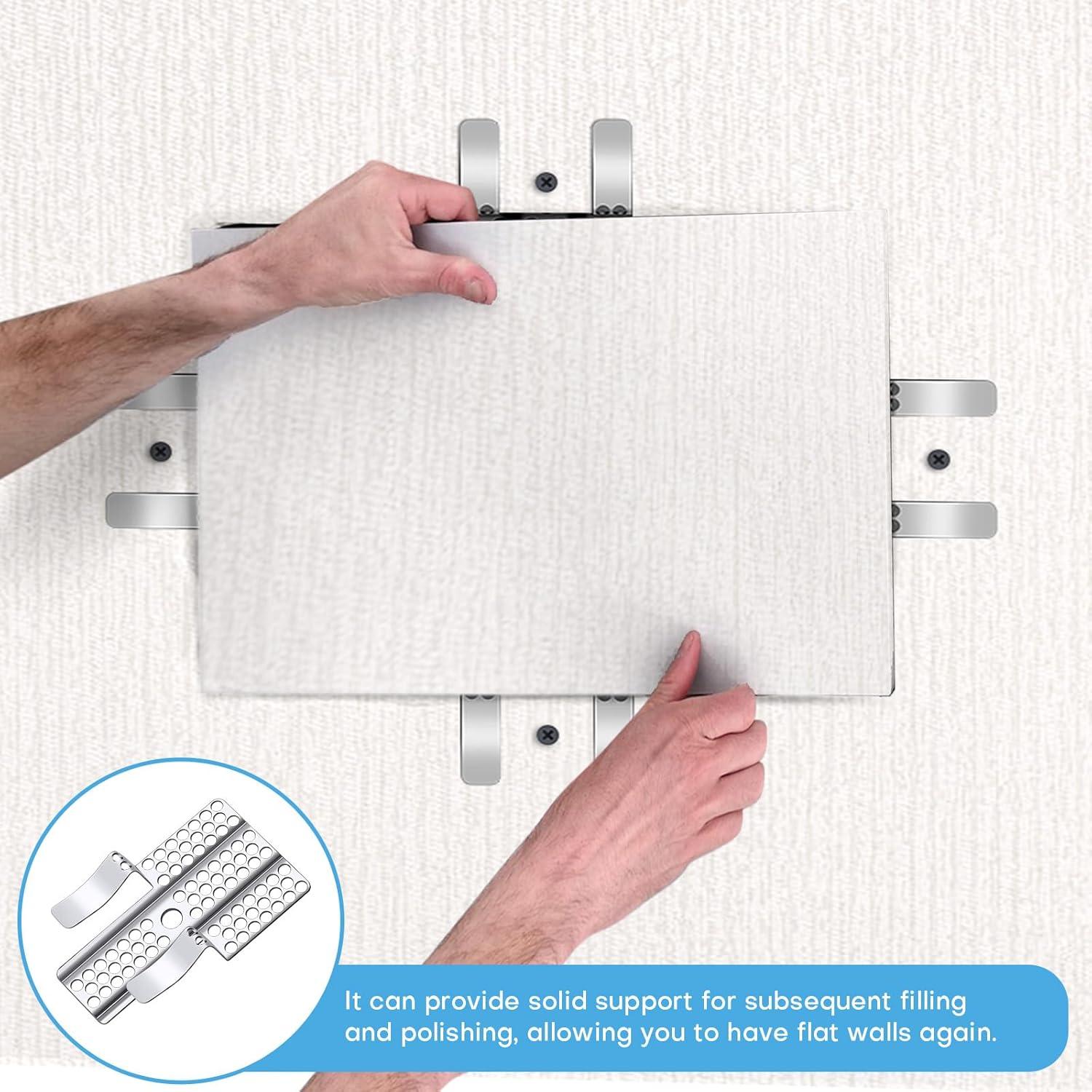 Kit de Reparación de Drywall Rolitwils 8 Clips Acero Inoxidable