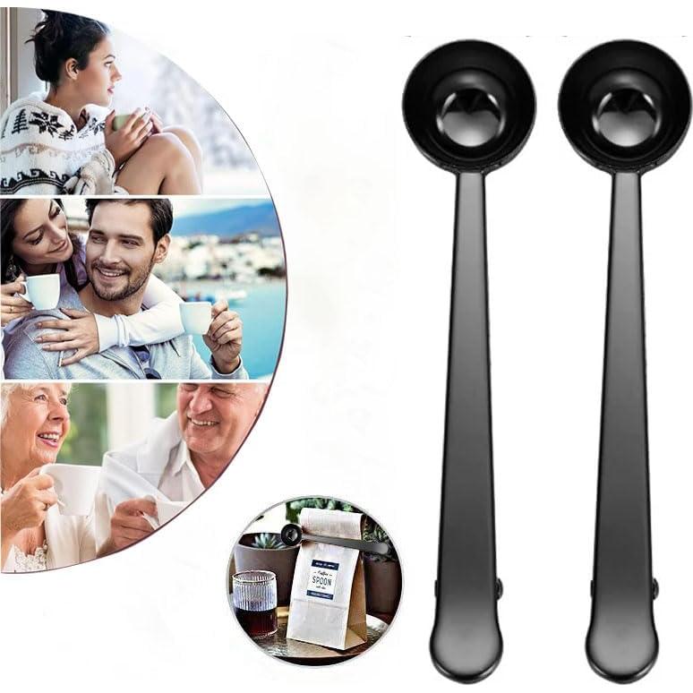Cuchara Medidora de Café Acero Inoxidable con Clip 17.3 cm