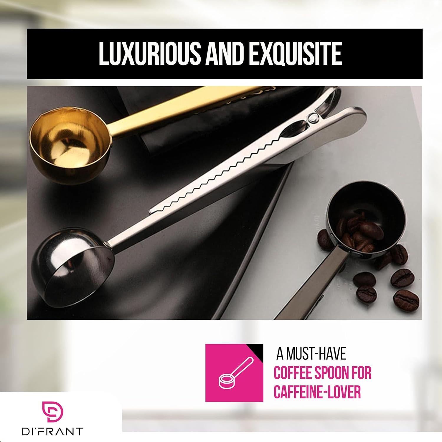 Cuchara Medidora de Café DI'FRANT con Clip Sello Bolsa 14.79ml