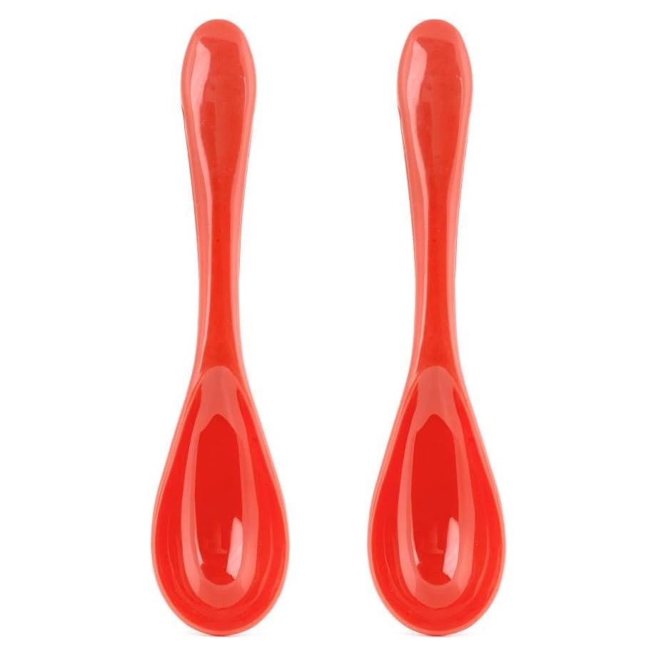 Cuchara Clip Kikkerland Roja Set de 2 para Café y Té