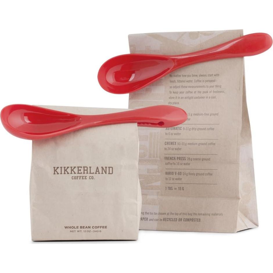 Cuchara Clip Kikkerland Roja Set de 2 para Café y Té
