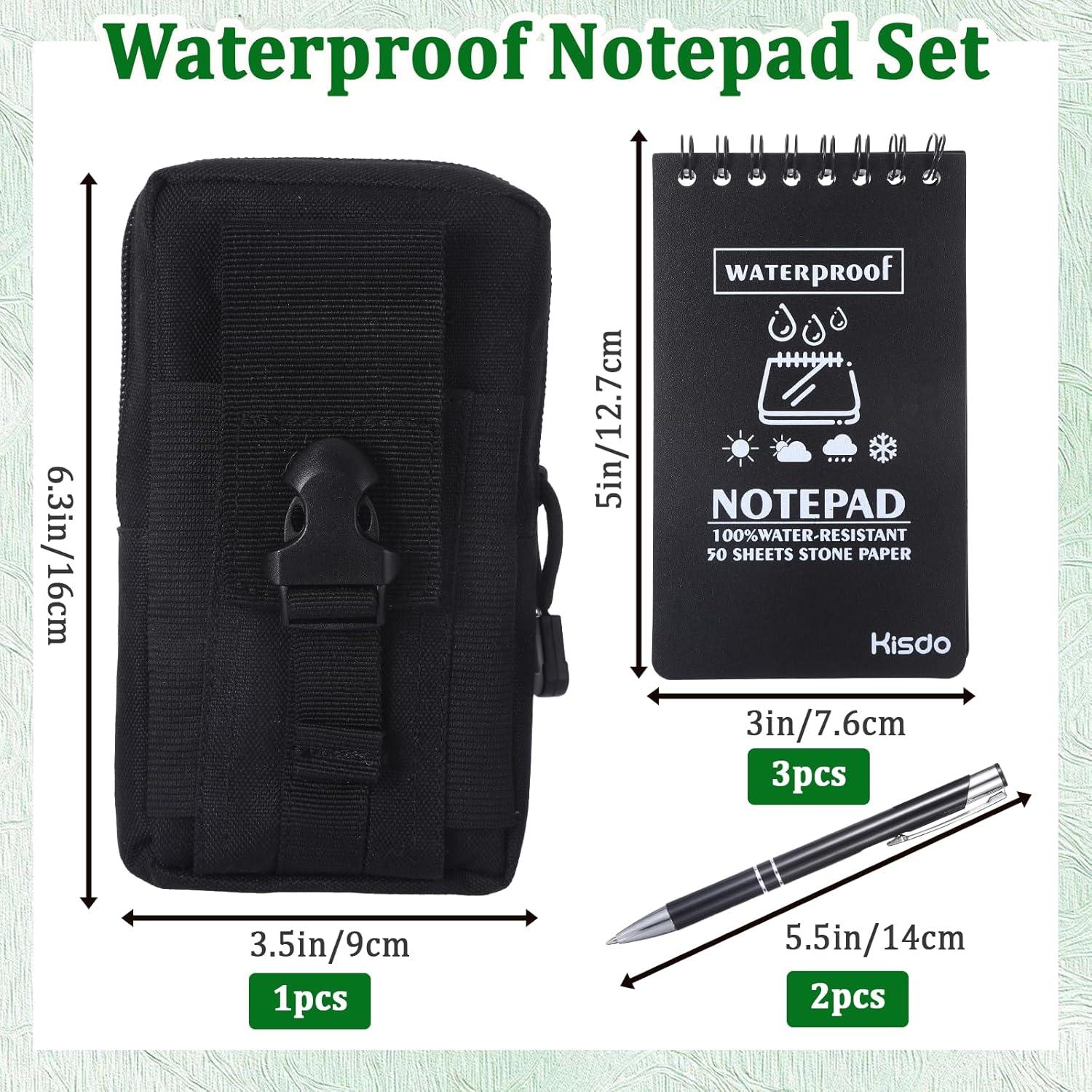 Set de Cuadernos Impermeables Hoohnnaa 6 Piezas con Bolígrafos