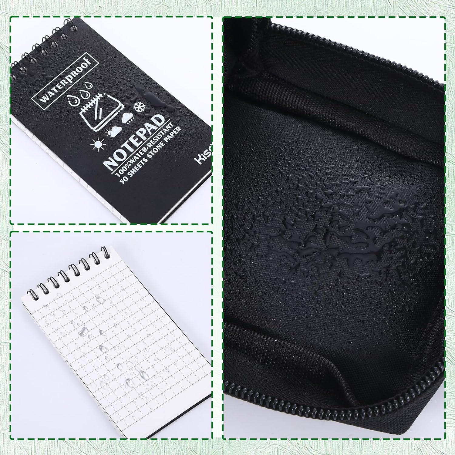 Set de Cuadernos Impermeables Hoohnnaa 6 Piezas con Bolígrafos