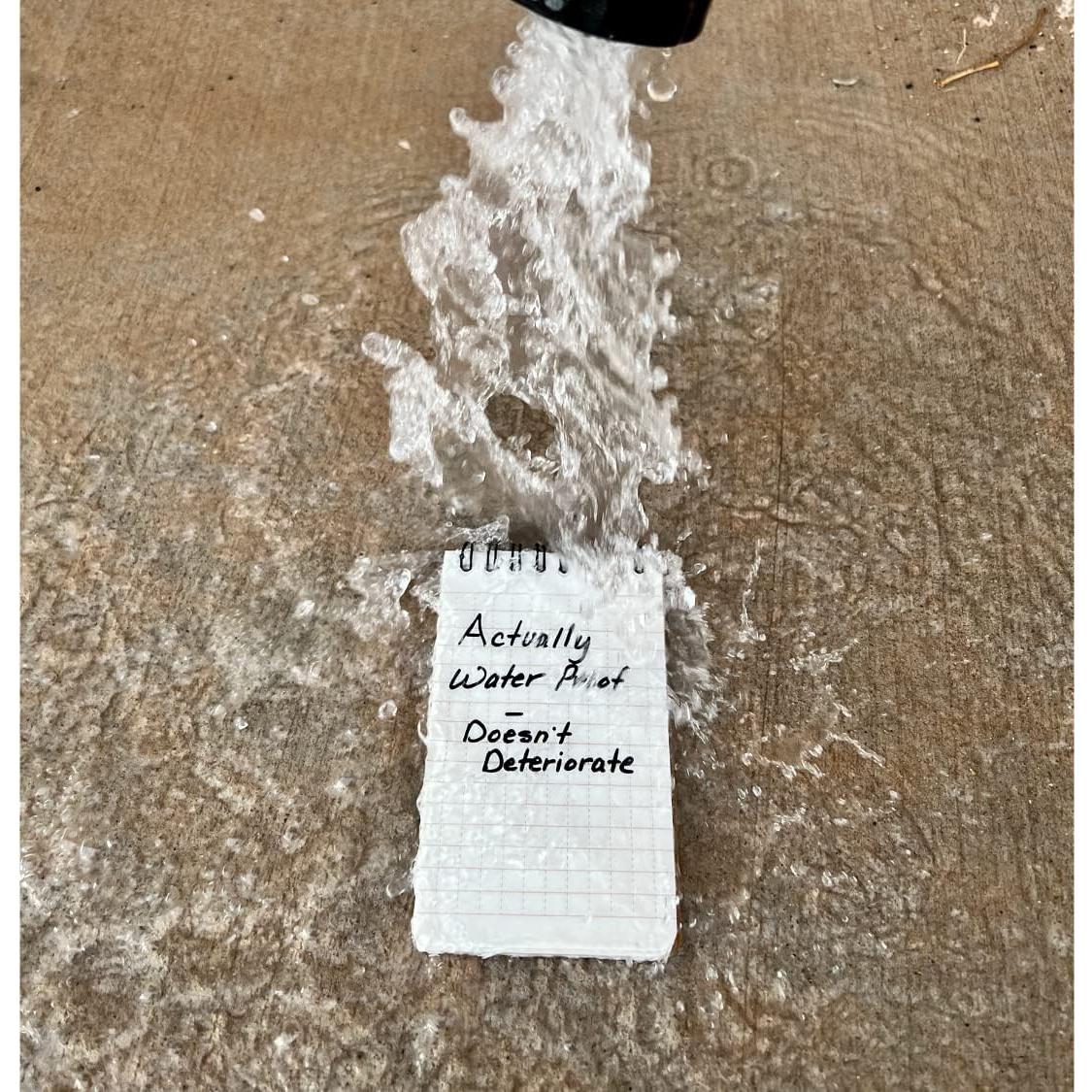 Bloc de Notas Impermeable LETHALIFE 3x5 cm Marrón Coyote - Paquete de 3