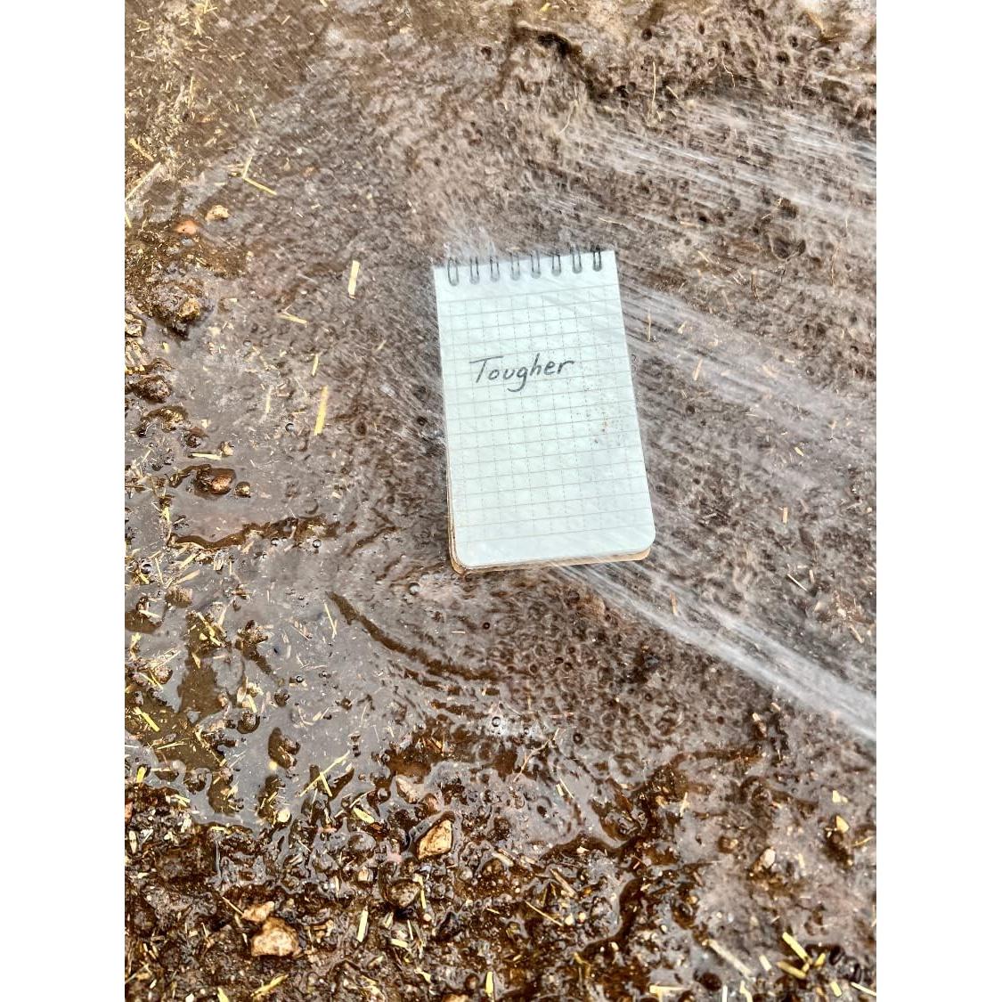 Bloc de Notas Impermeable LETHALIFE 3x5 cm Marrón Coyote - Paquete de 3