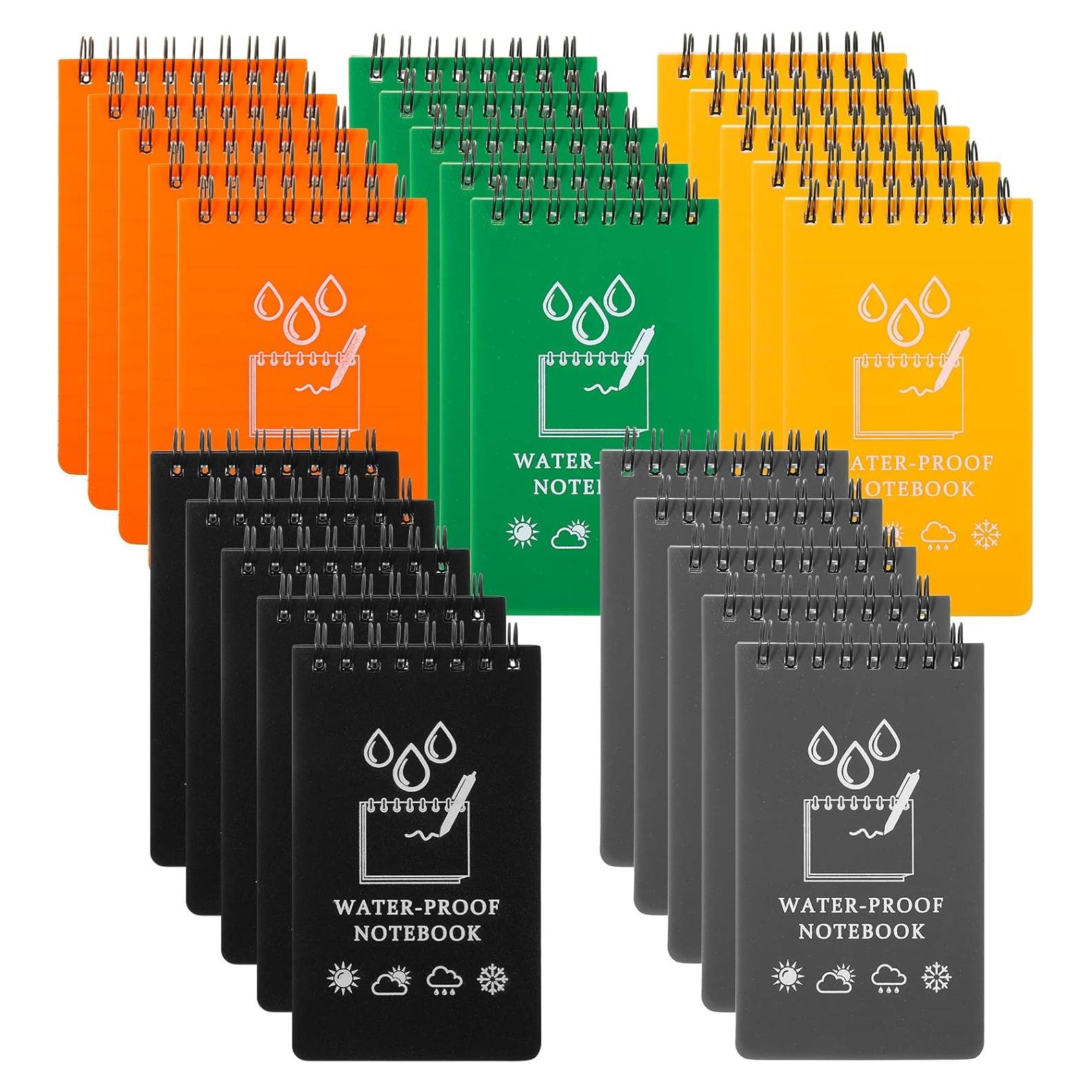 50 Cuadernos Impermeables TaoBary 12.7x7.6 cm Espiral