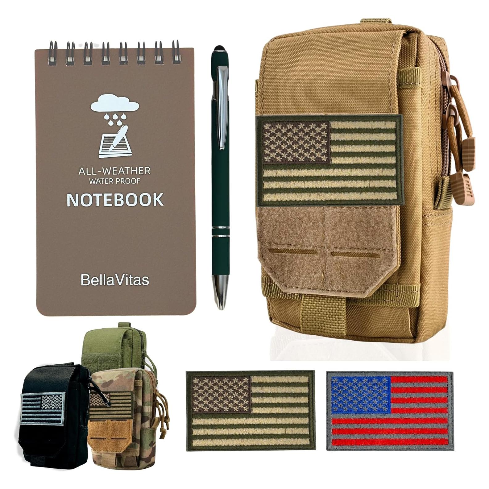 Funda Táctica EDC BellaVitas Caqui 16.5x10.4 cm Impermeable