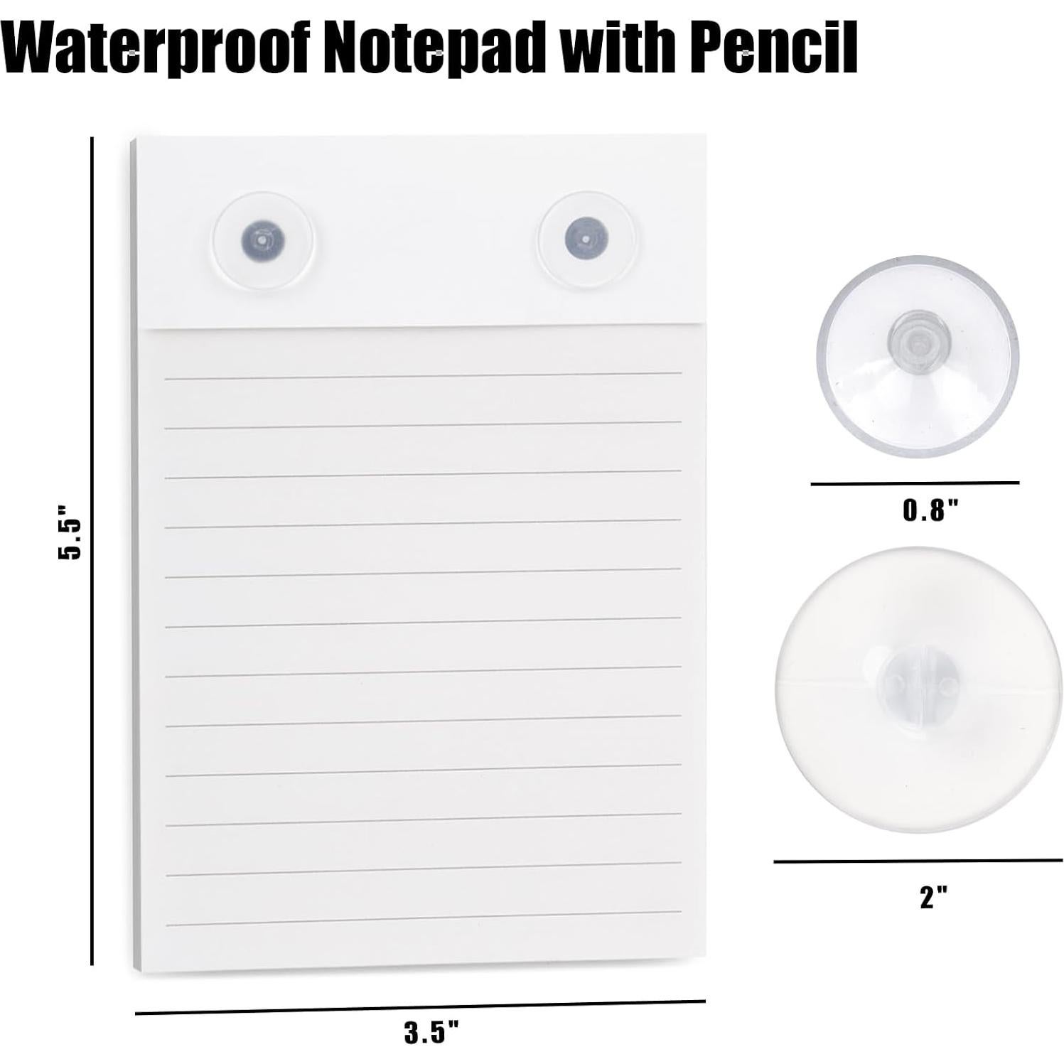 Bloc de Notas Impermeable Koogel 8.9x14 cm con Lápiz