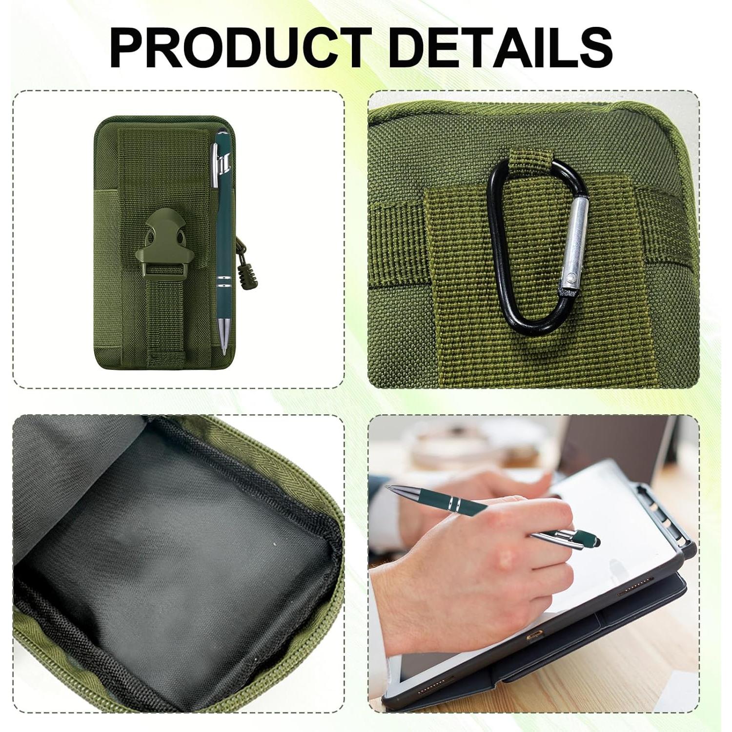 Paquete de 6 Cuadernos Impermeables Fanmayhe Verde Militar