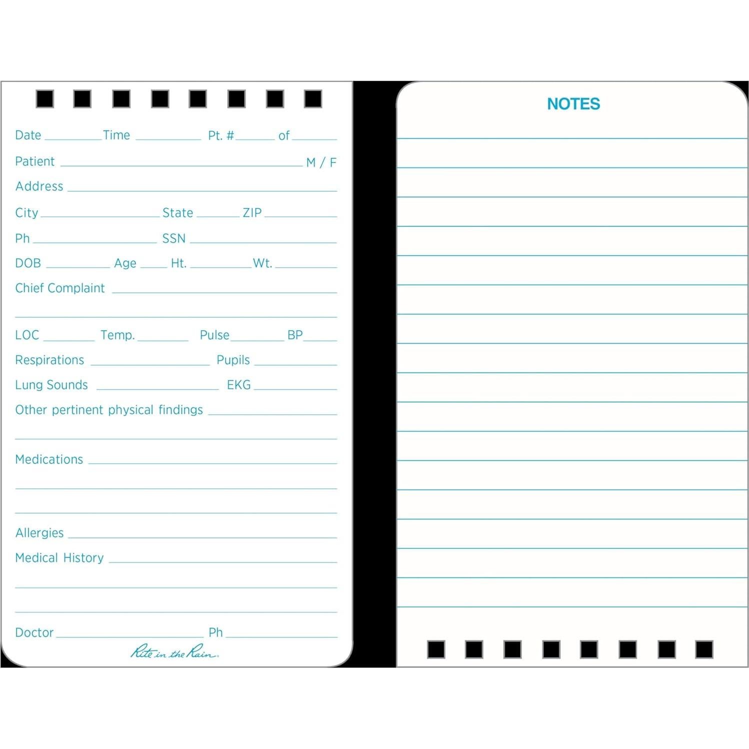 Cuaderno EMS Impermeable Rite in the Rain - Paquete de 3 Amarillo