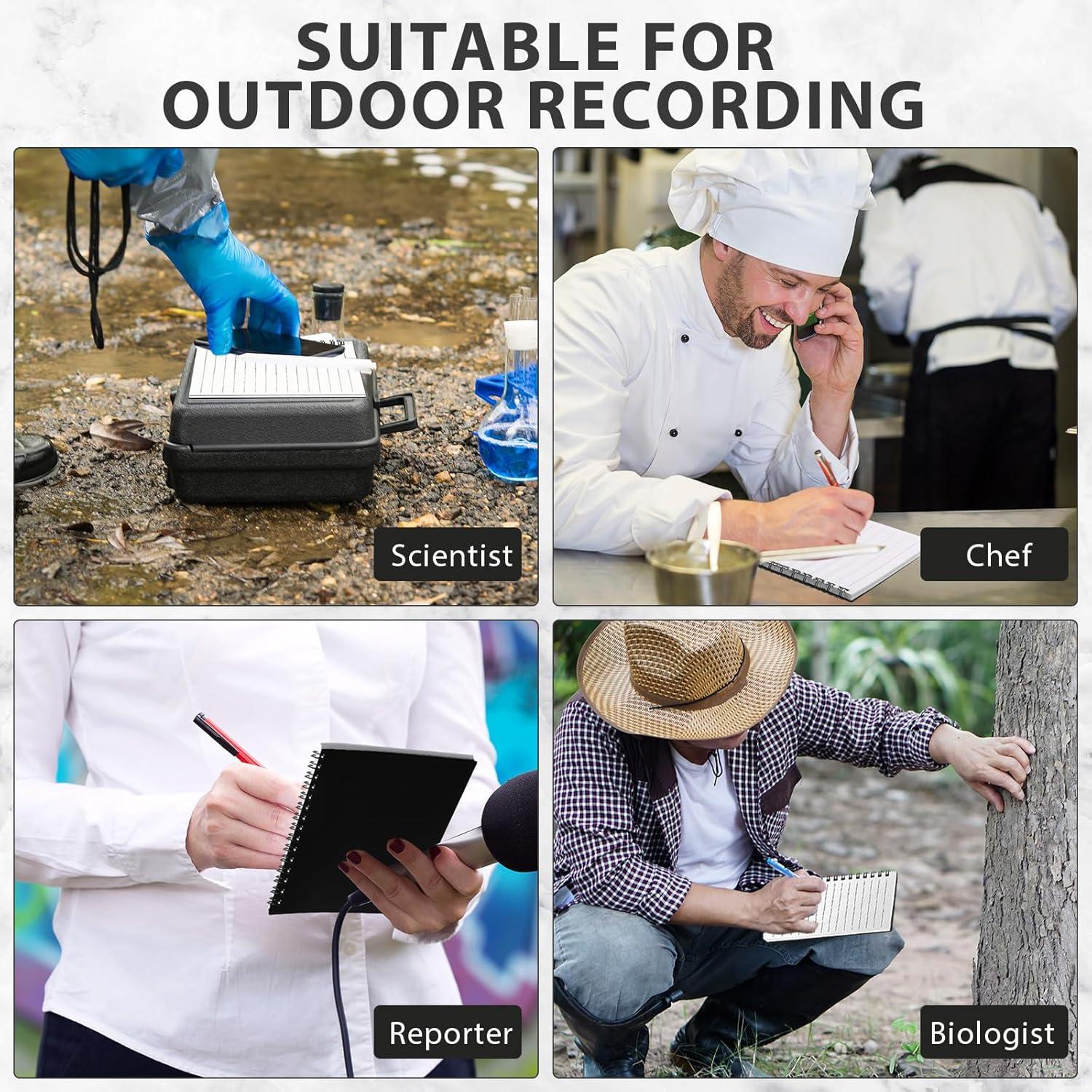 Paquete de 4 Cuadernos Espirales Impermeables Saypacck 10x14 cm