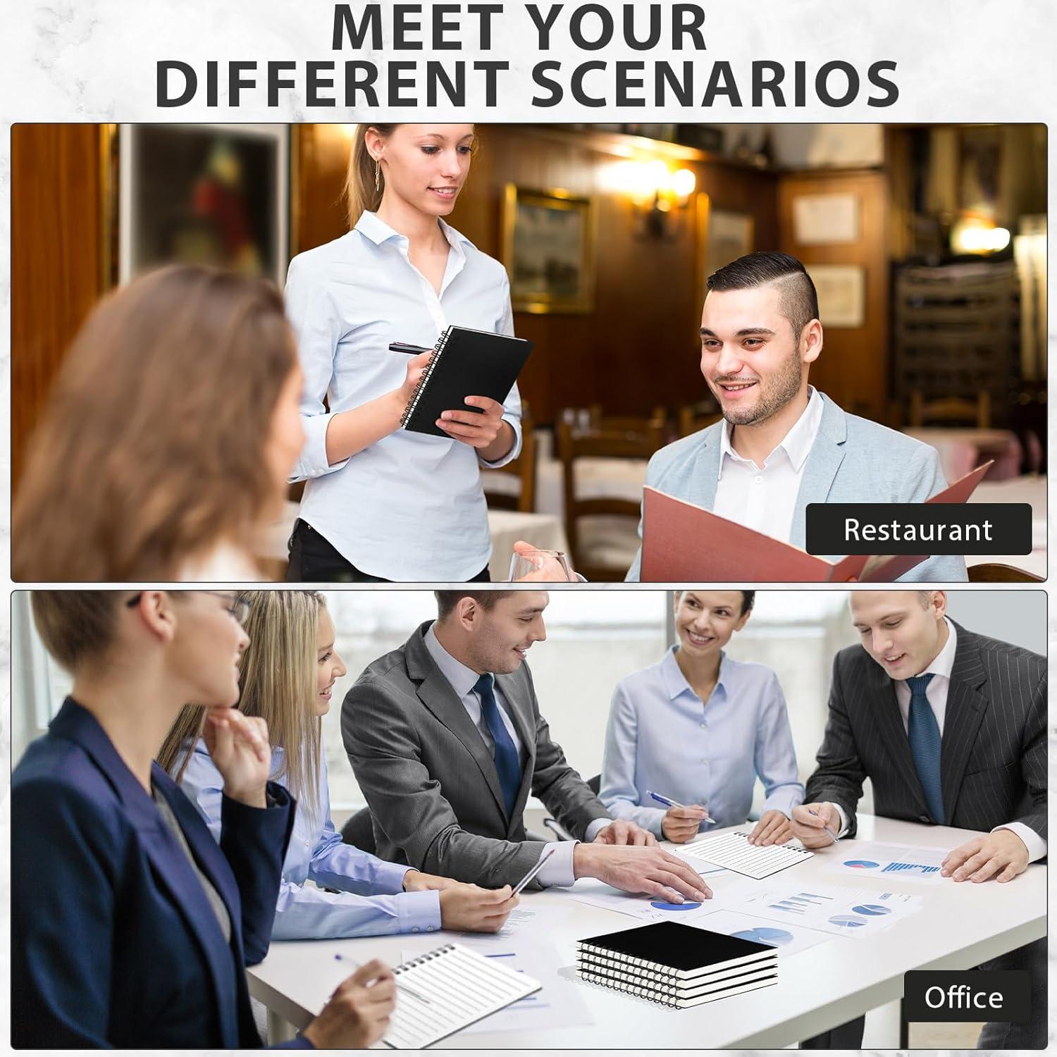 Paquete de 4 Cuadernos Espirales Impermeables Saypacck 10x14 cm