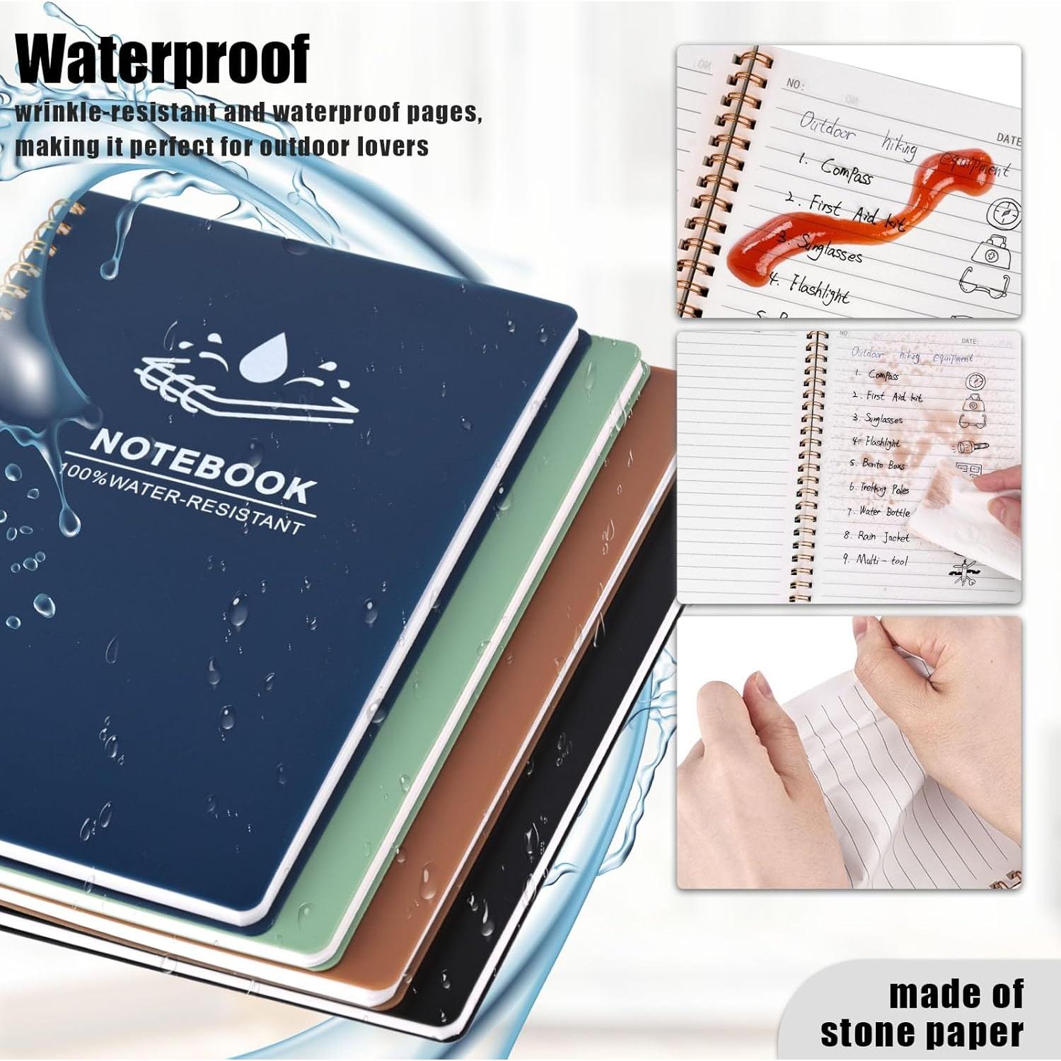 Cuaderno Espiral Koogel A5 Impermeable 60 Hojas Verde