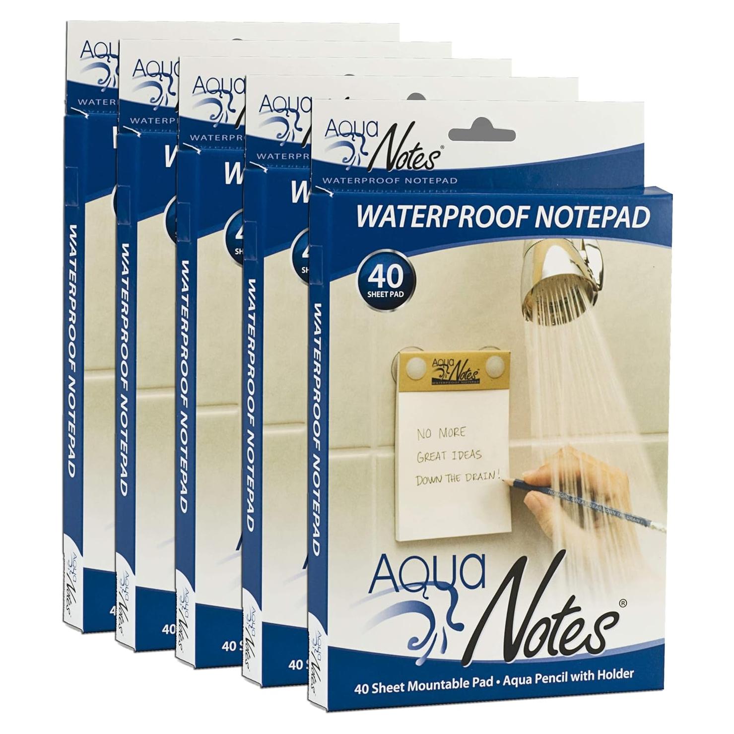 Bloc de Notas Impermeable Aqua Notes - Paquete de 5