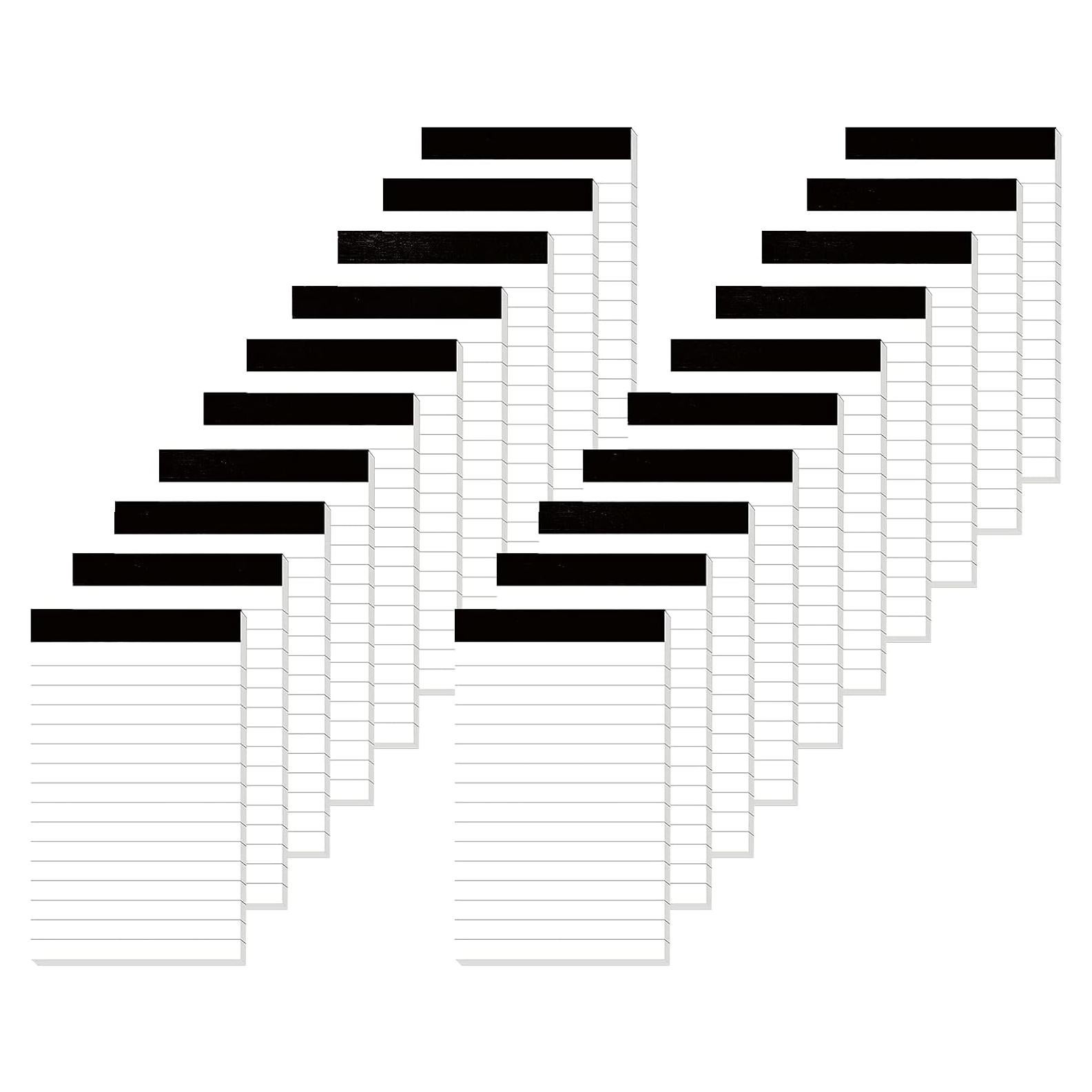 Paquete de 20 Blocs de Notas Nichela 3x5 cm Rayados 30 Hojas