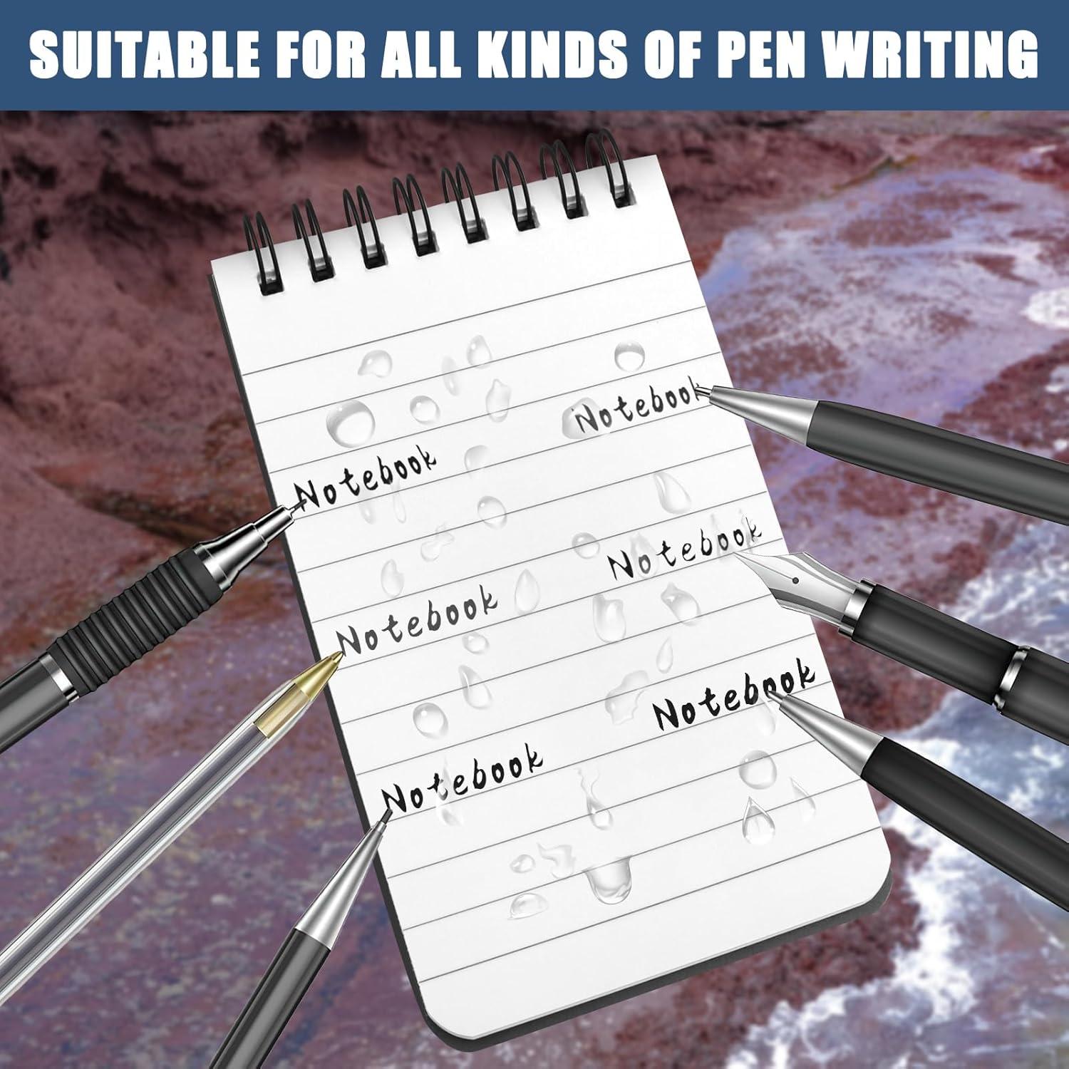 Paquete de 6 blocs de notas impermeables AEE FIRSONE 7.6x12.7cm